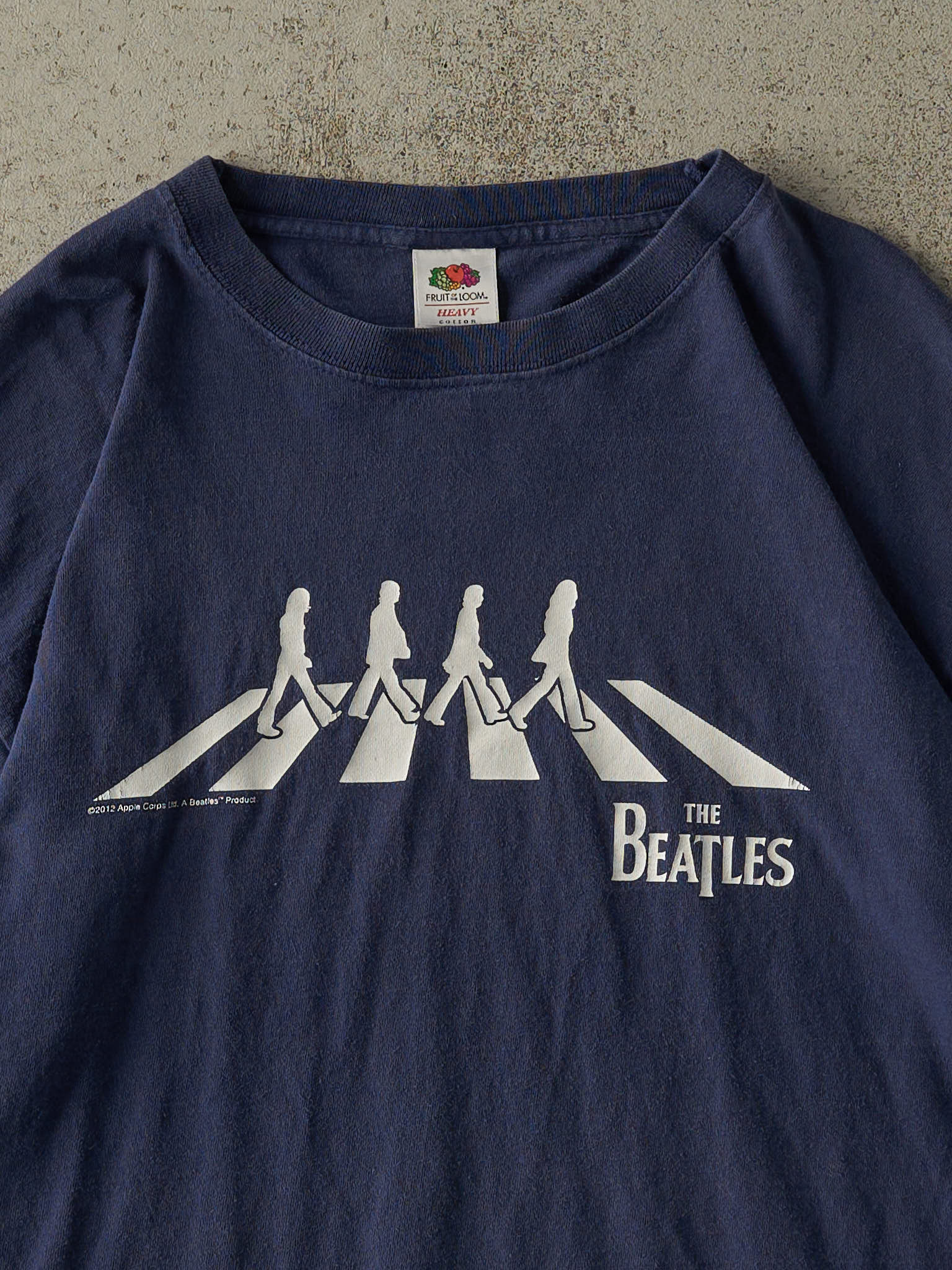 Vintage 12' Navy Blue The Beatles Abby Road Band Tee (L/XL)