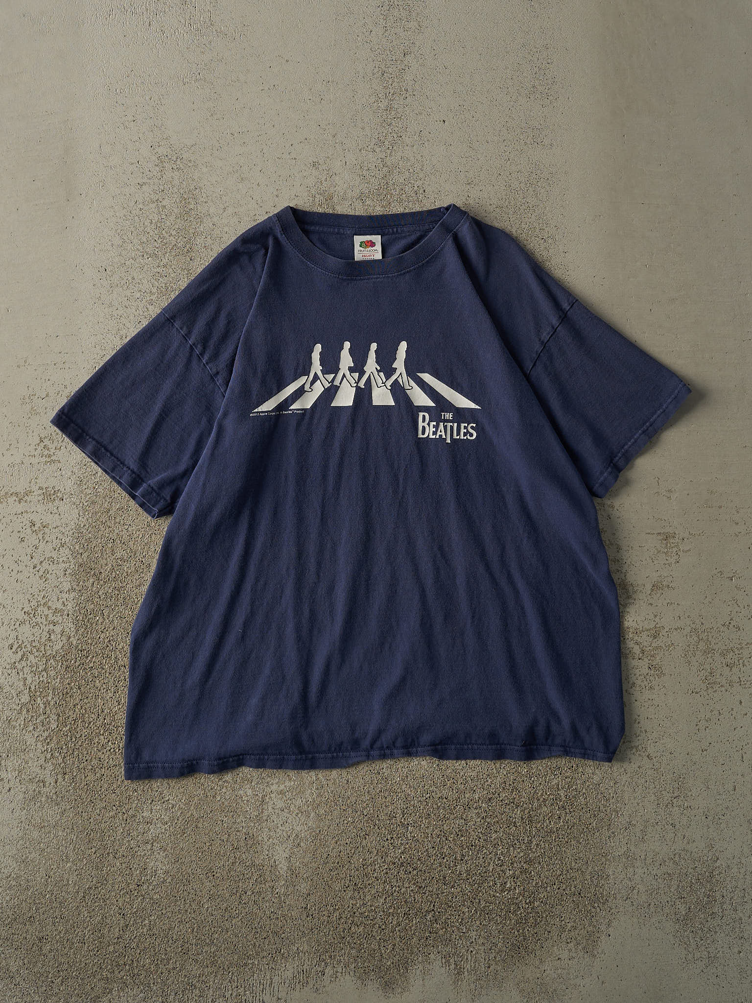 Vintage 12' Navy Blue The Beatles Abby Road Band Tee (L/XL)