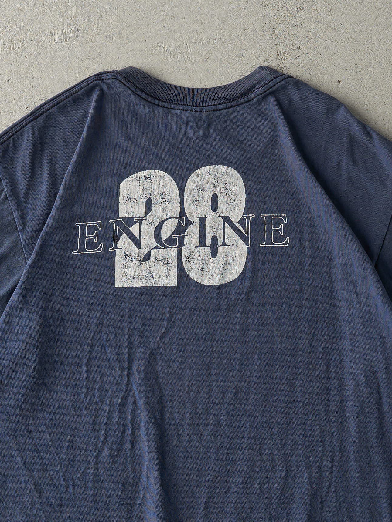 Vintage 90s Navy Blue Rosedale Fire Fighter Single Stitch Tee (L)