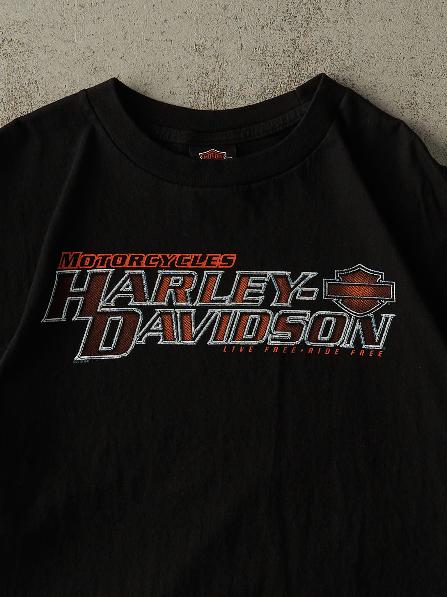 Vintage 10' Black Las Vegas NV Harley Davidson Tee (XL/XXL)