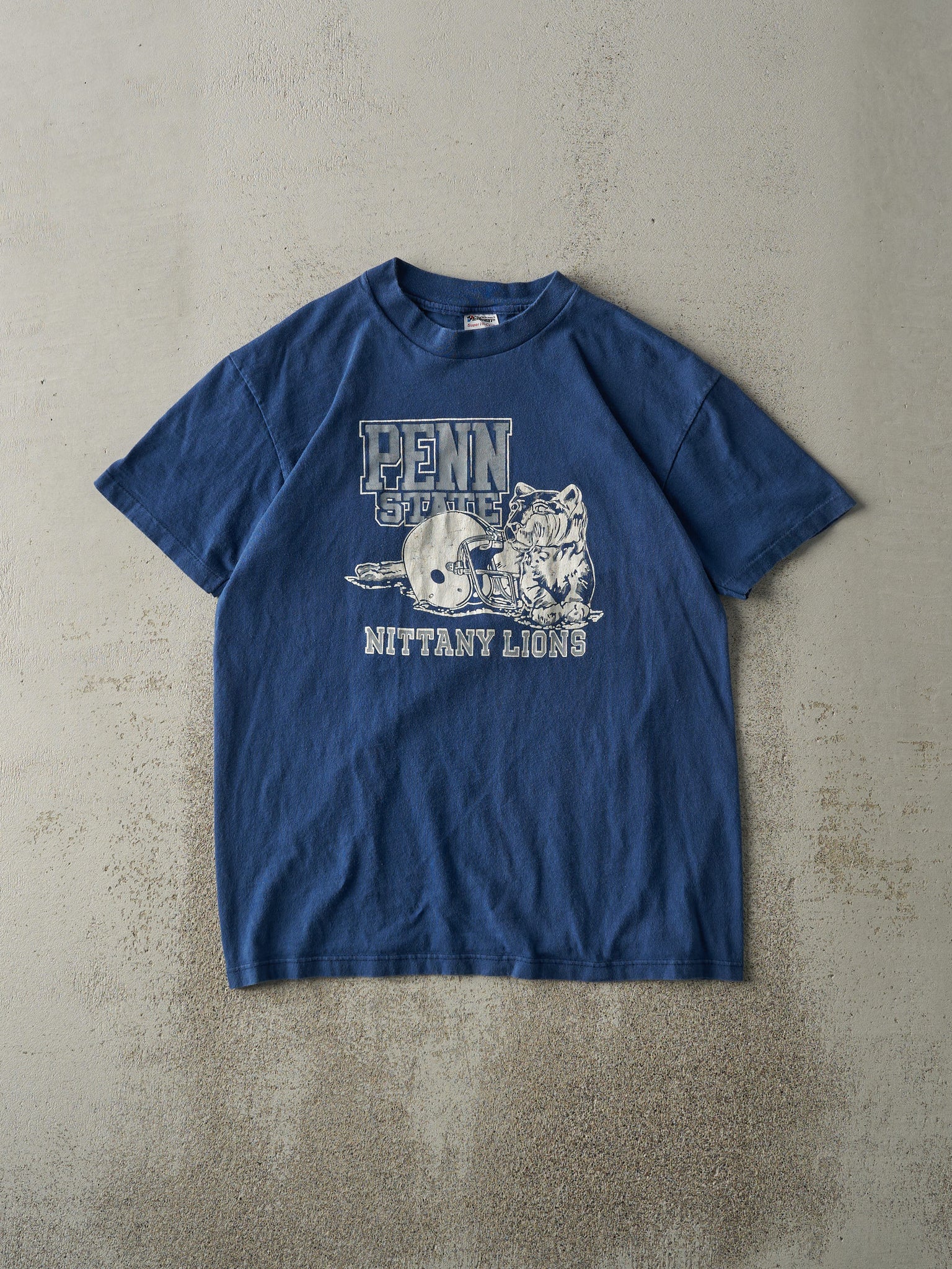 Vintage 80s Blue Penn State University Nittany Lions Single Stitch Tee (M)