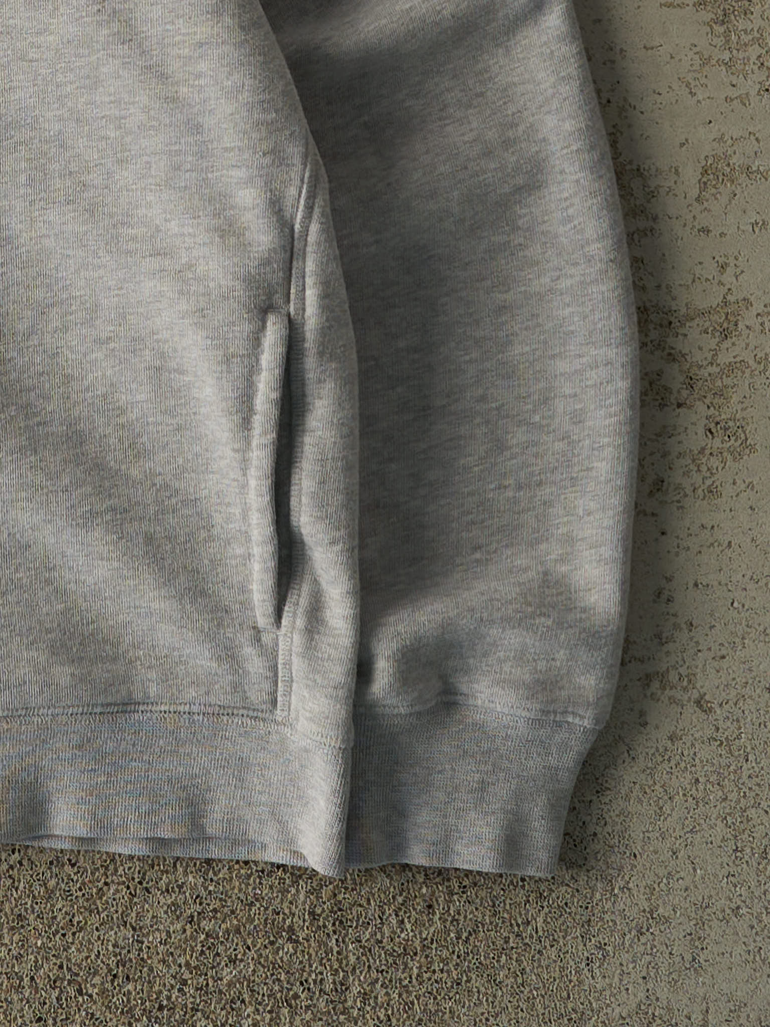 Vintage Y2K Heather Grey Lacoste Zip Up Hoodie (S/M)
