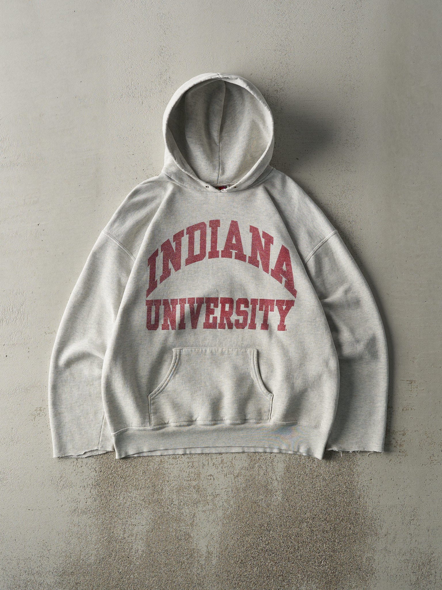 Vintage 90s Heather Grey Indiana University Hoodie (L)