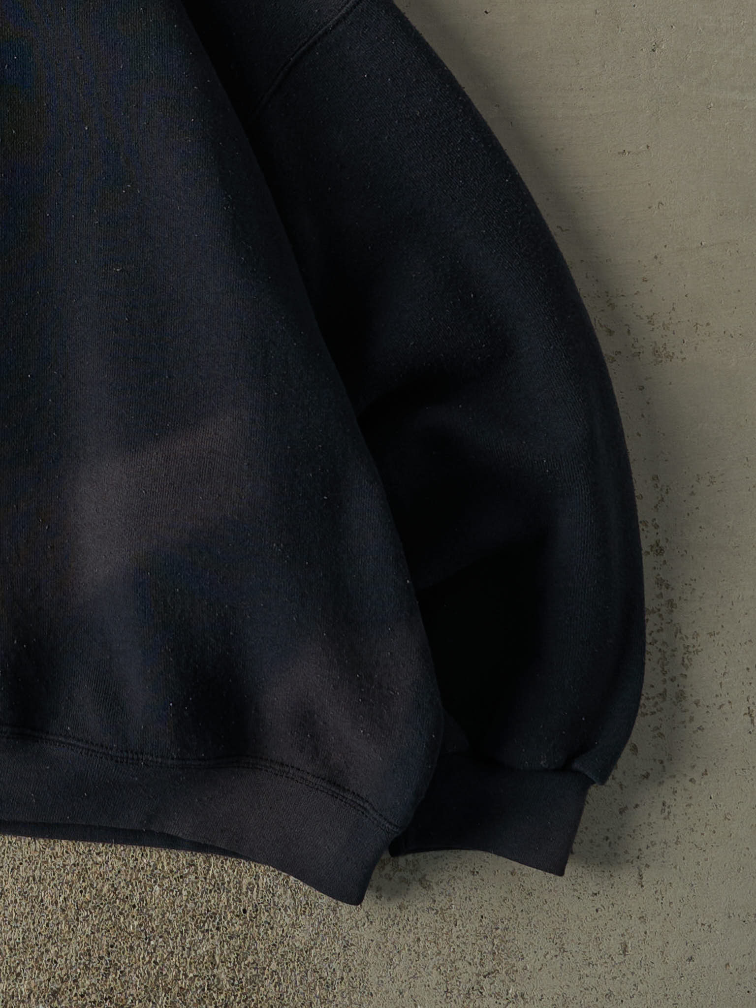 Vintage 90s Faded Black Blank Boxy Crewneck (XXL)