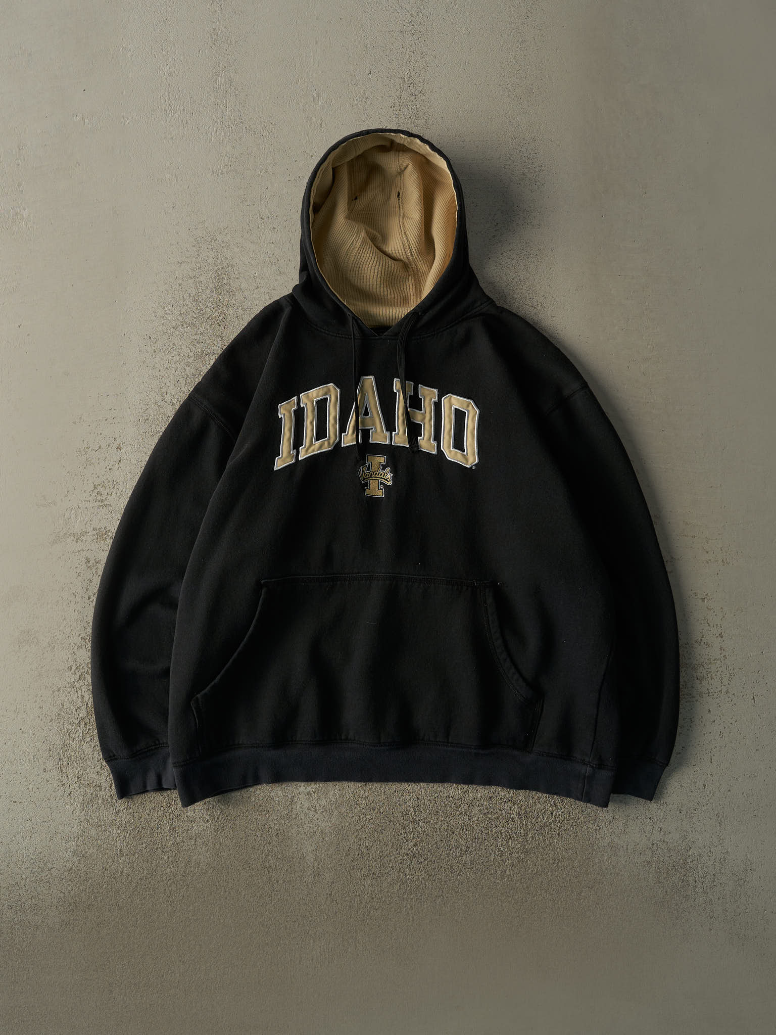 Vintage Y2K Black University of Idaho Vandals Embroidered Hoodie (XL/XXL)