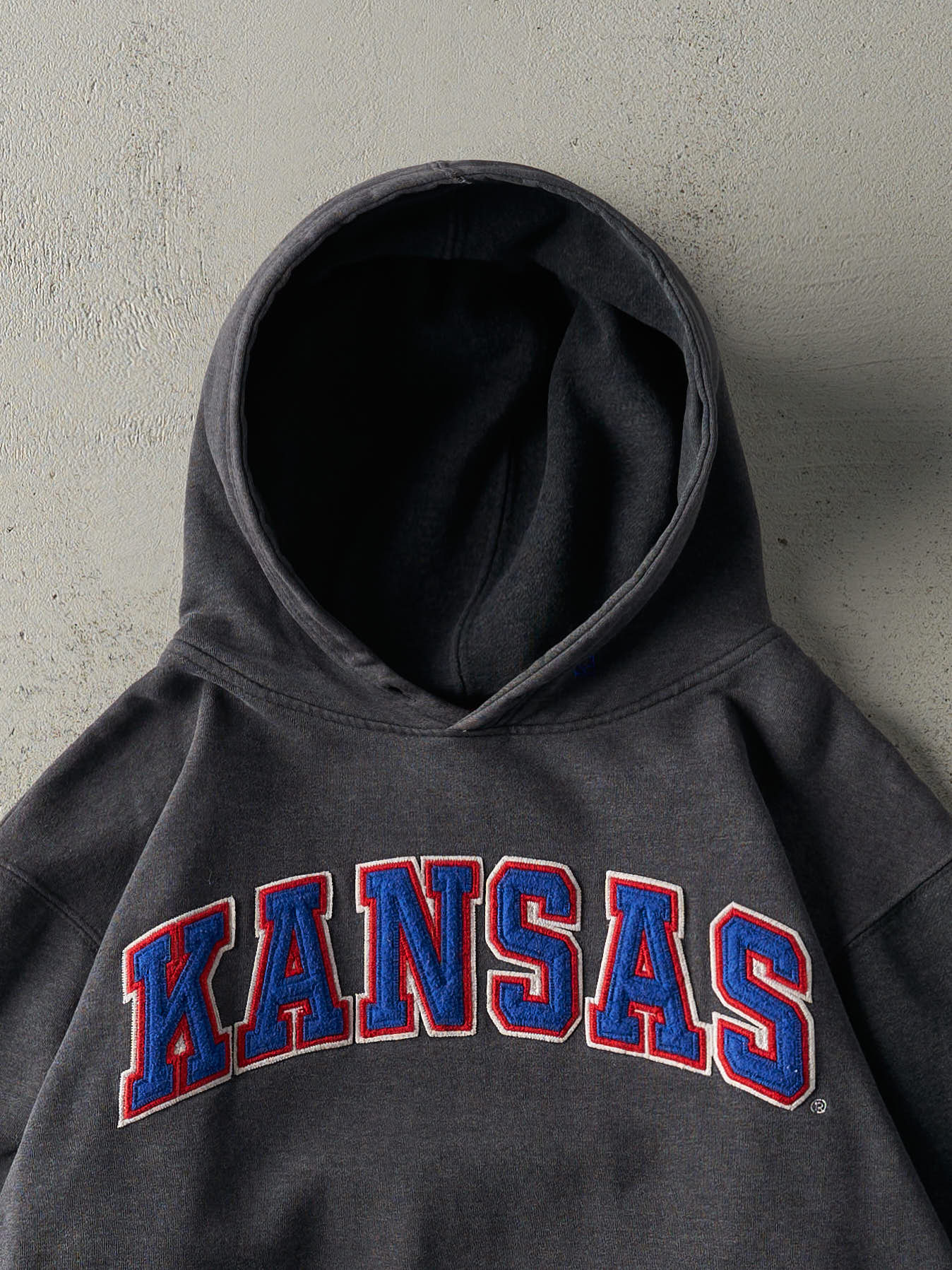 Vintage Y2K Charcoal Grey Kansas State University Hoodie (M/L)