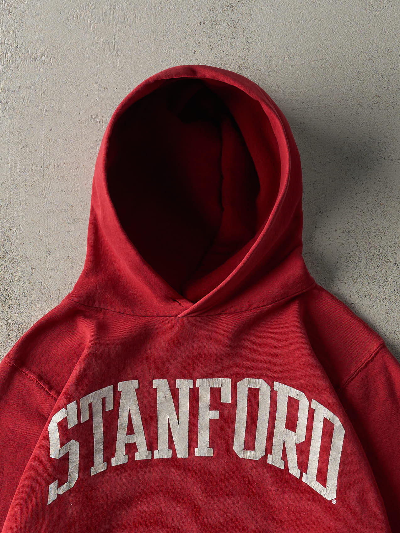 Vintage 90s Red Stanford University Russell Athletic Hoodie (XS/S 