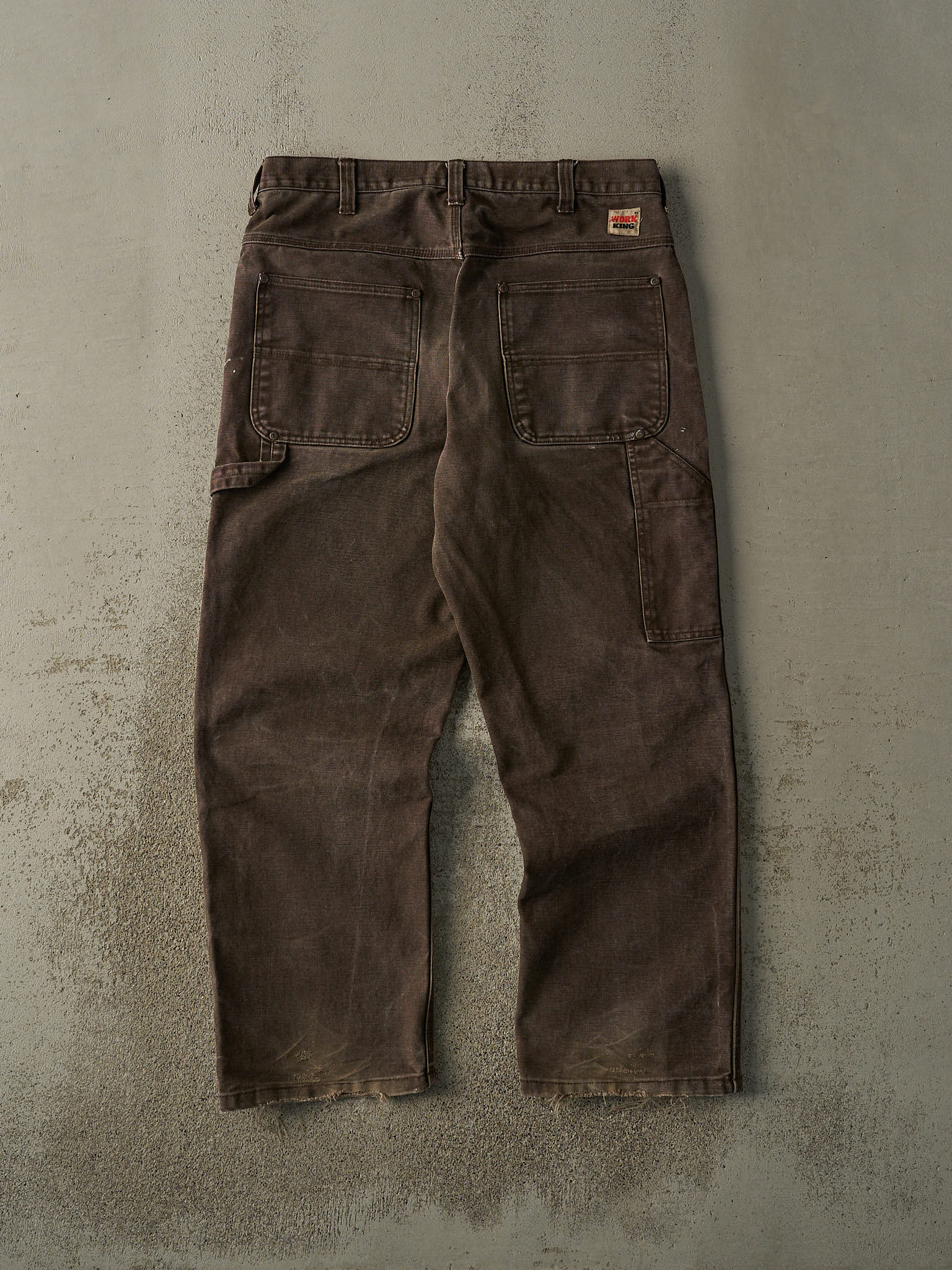 Vintage 90s Brown Work King Carpenter Work Pants (35x29)