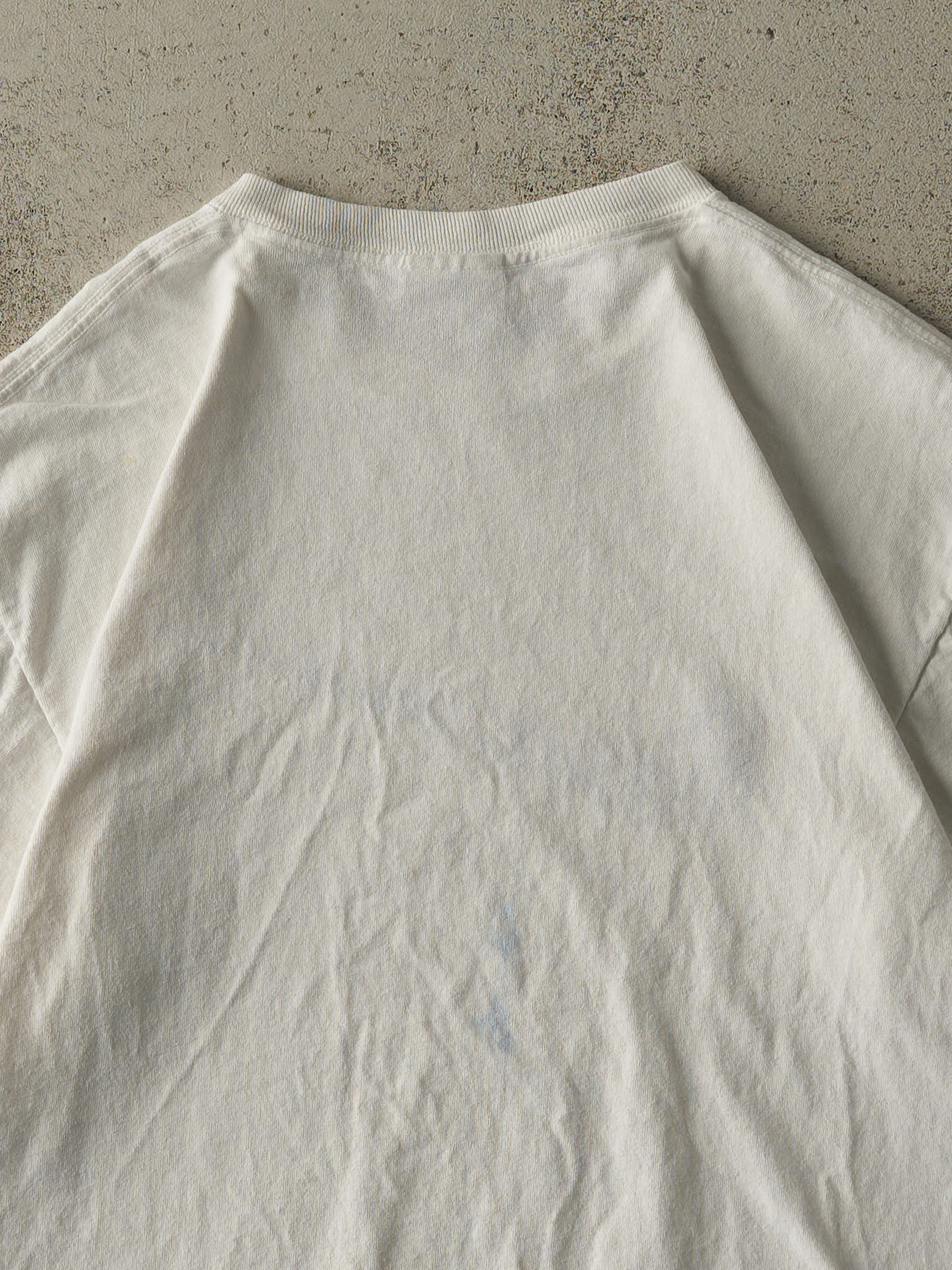 Vintage 90s White Nike Swoosh Logo Tee (M/L)