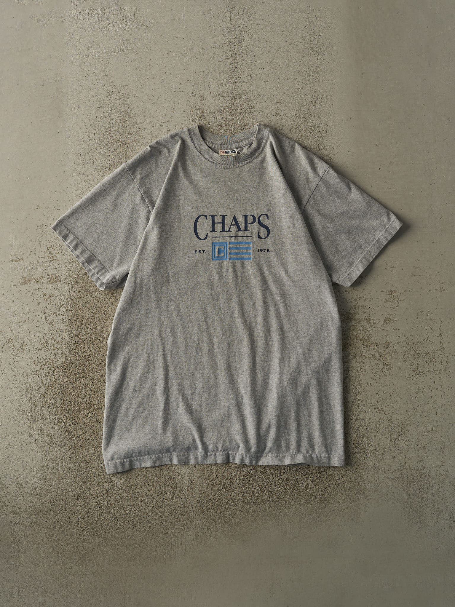 Vintage Y2K Grey Chaps Ralph Lauren Tee (M/L)