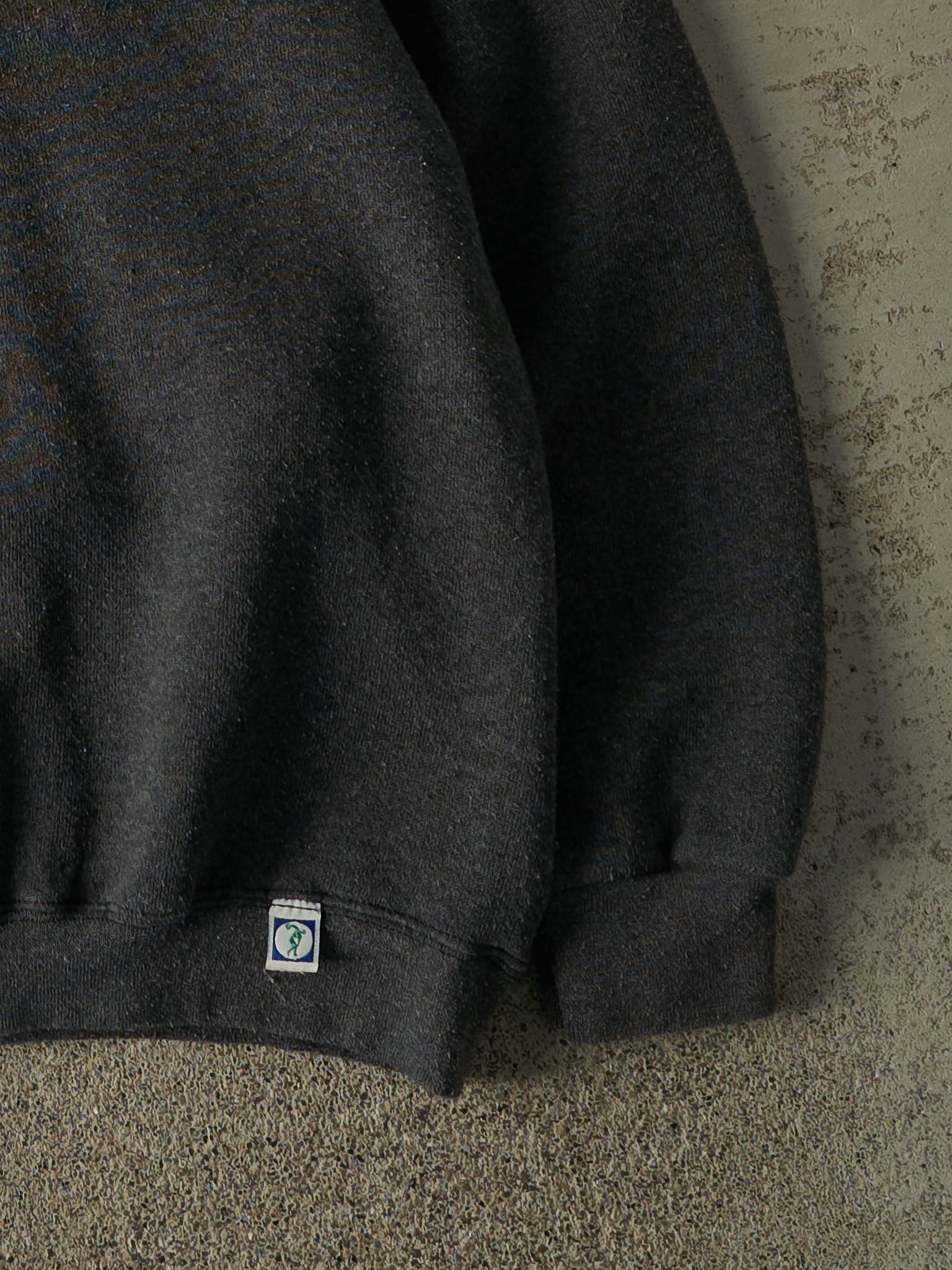 Vintage 90s Charcoal Grey Discus Athletic Blank Crewneck (L/XL)
