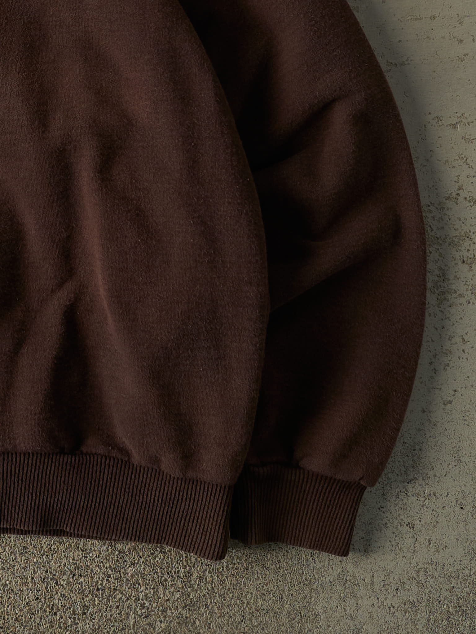 Vintage 90s Sun Faded Brown Non-Fiction Blank Crewneck (XL)