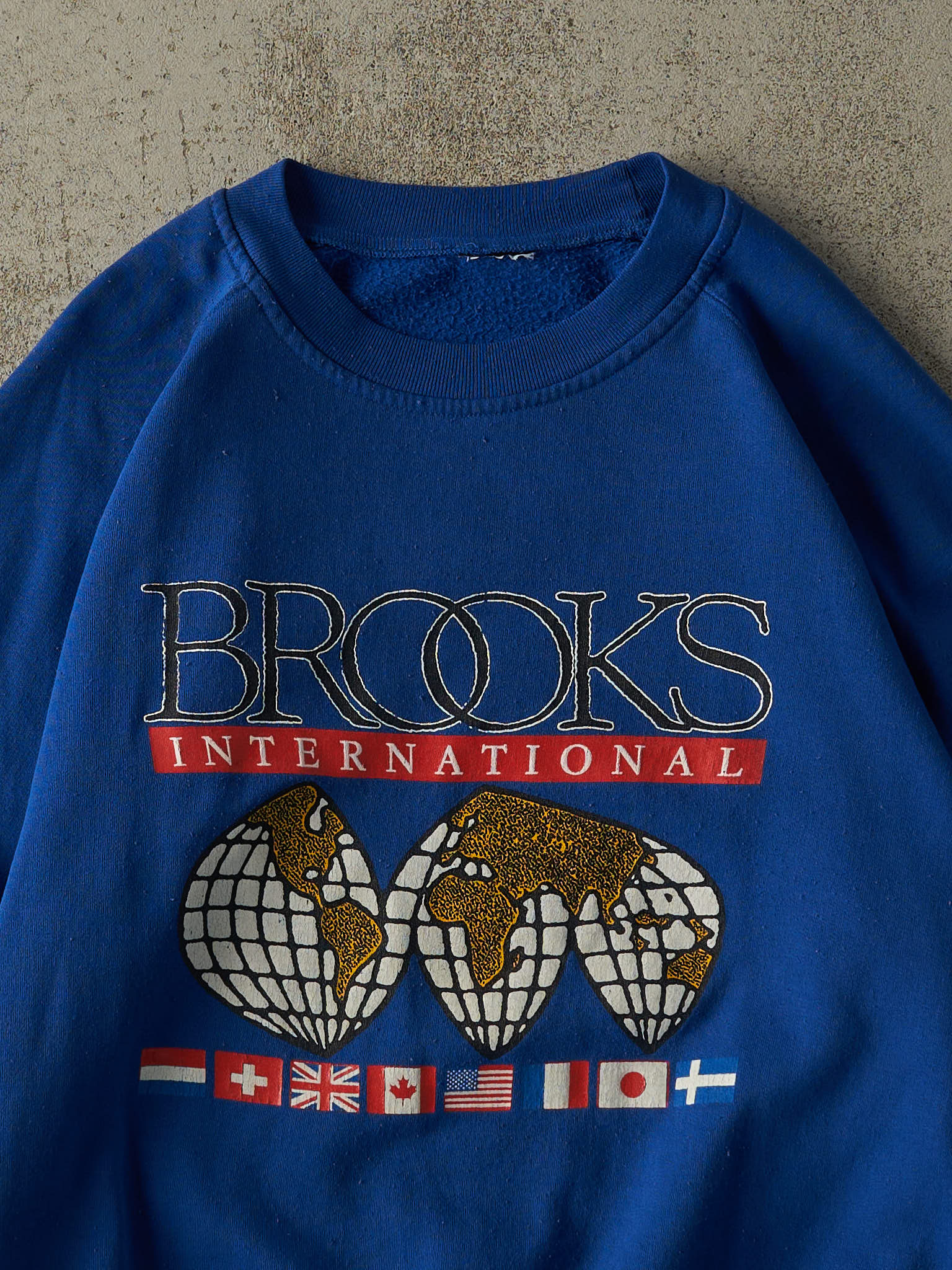 Vintage 80s Blue Brooks Boxy Crewneck (M)