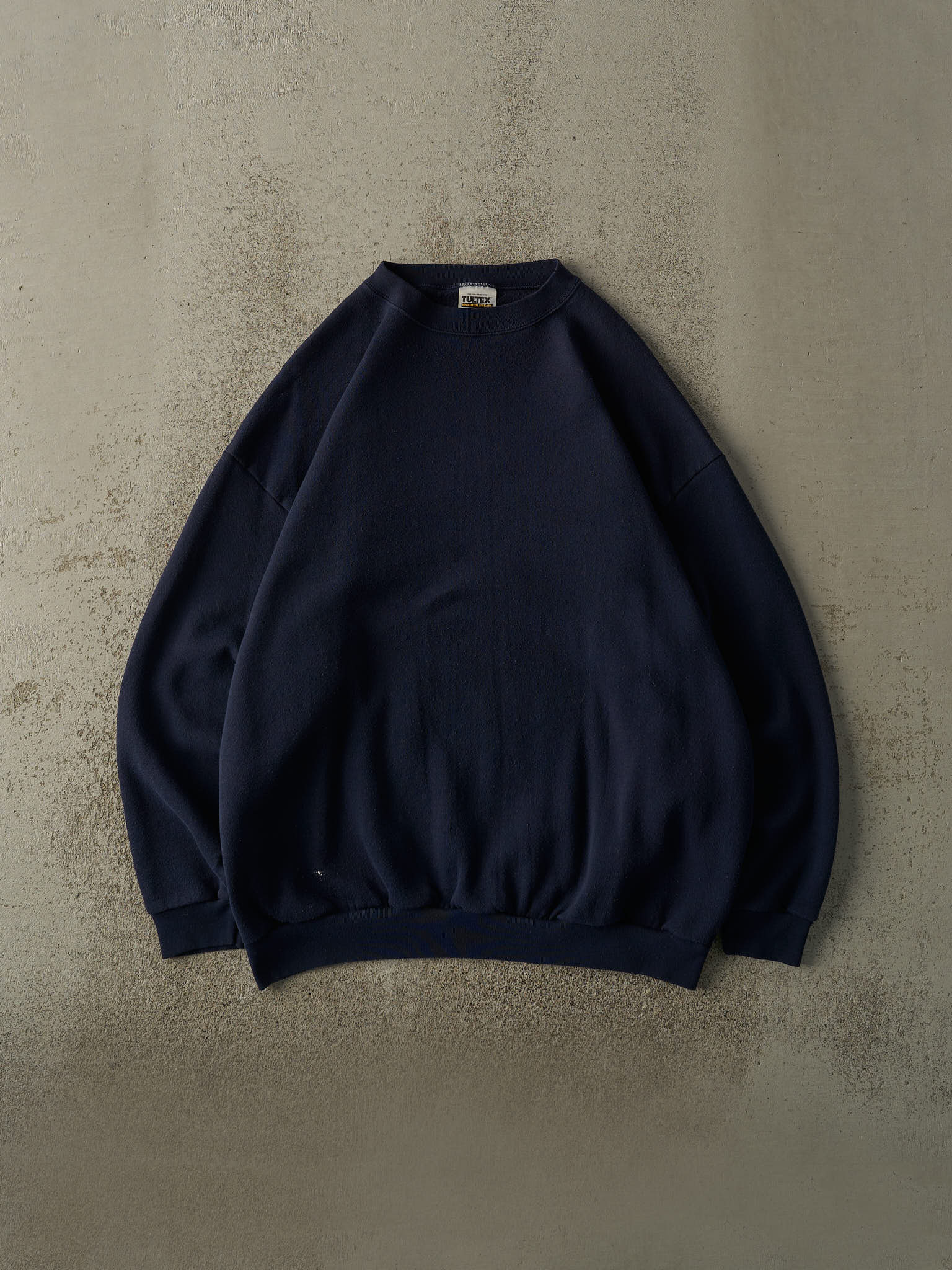 Vintage 90s Navy Blue Blank Crewneck (XXL)