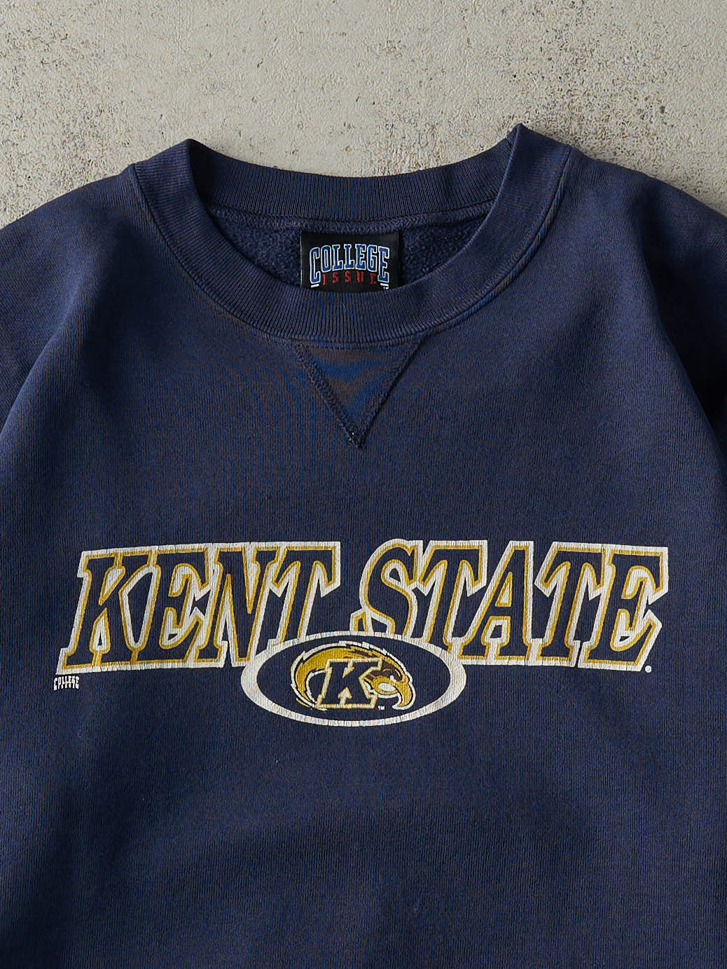 Vintage 90s Navy Blue Kent State University Crewneck (M)