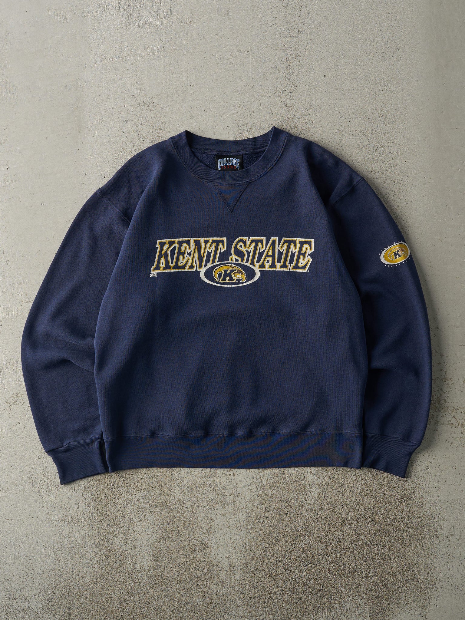 Vintage 90s Navy Blue Kent State University Crewneck (M)