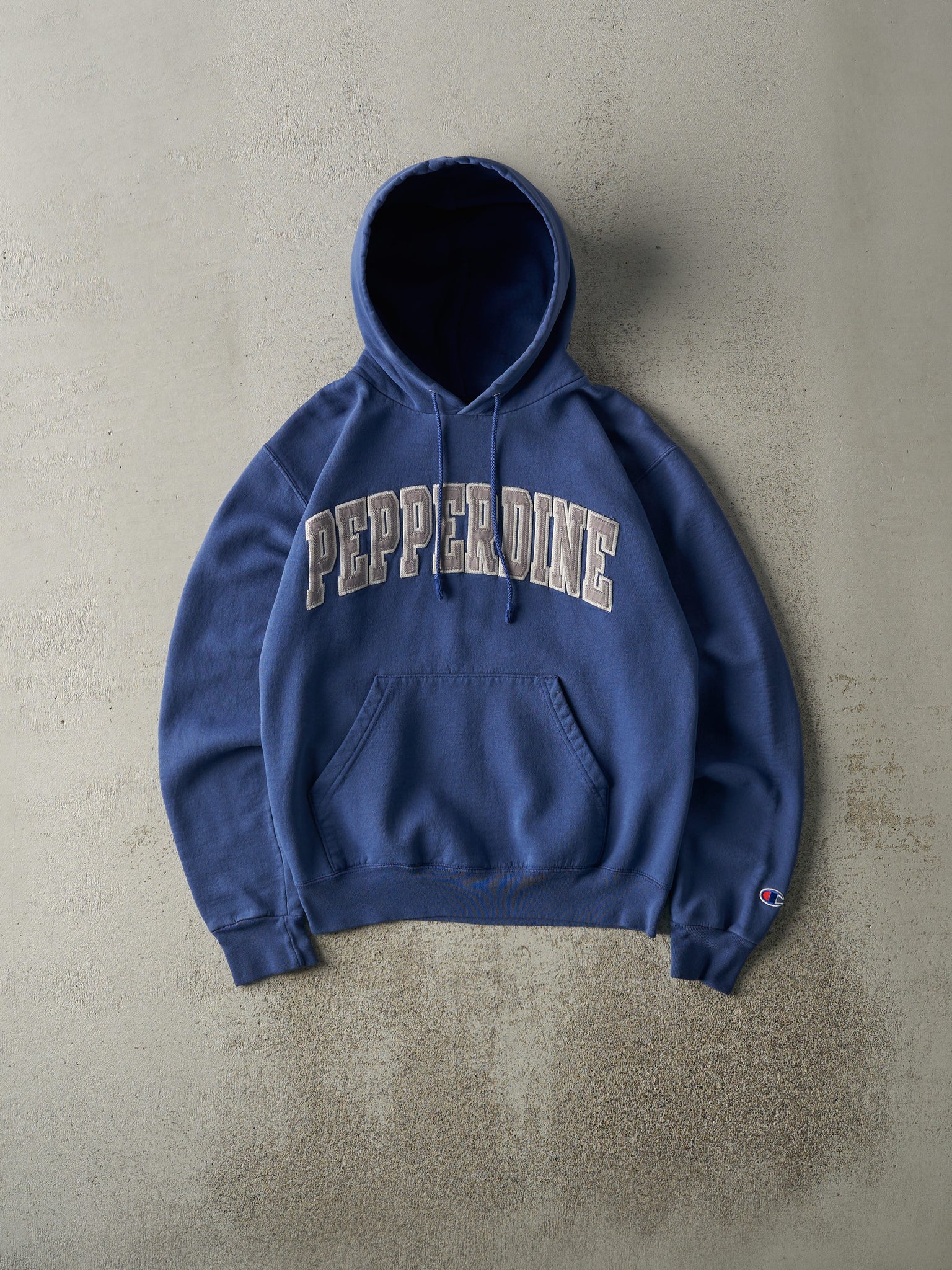 Vintage Y2K Blue Embroidered Pepperdine University Hoodie (S)