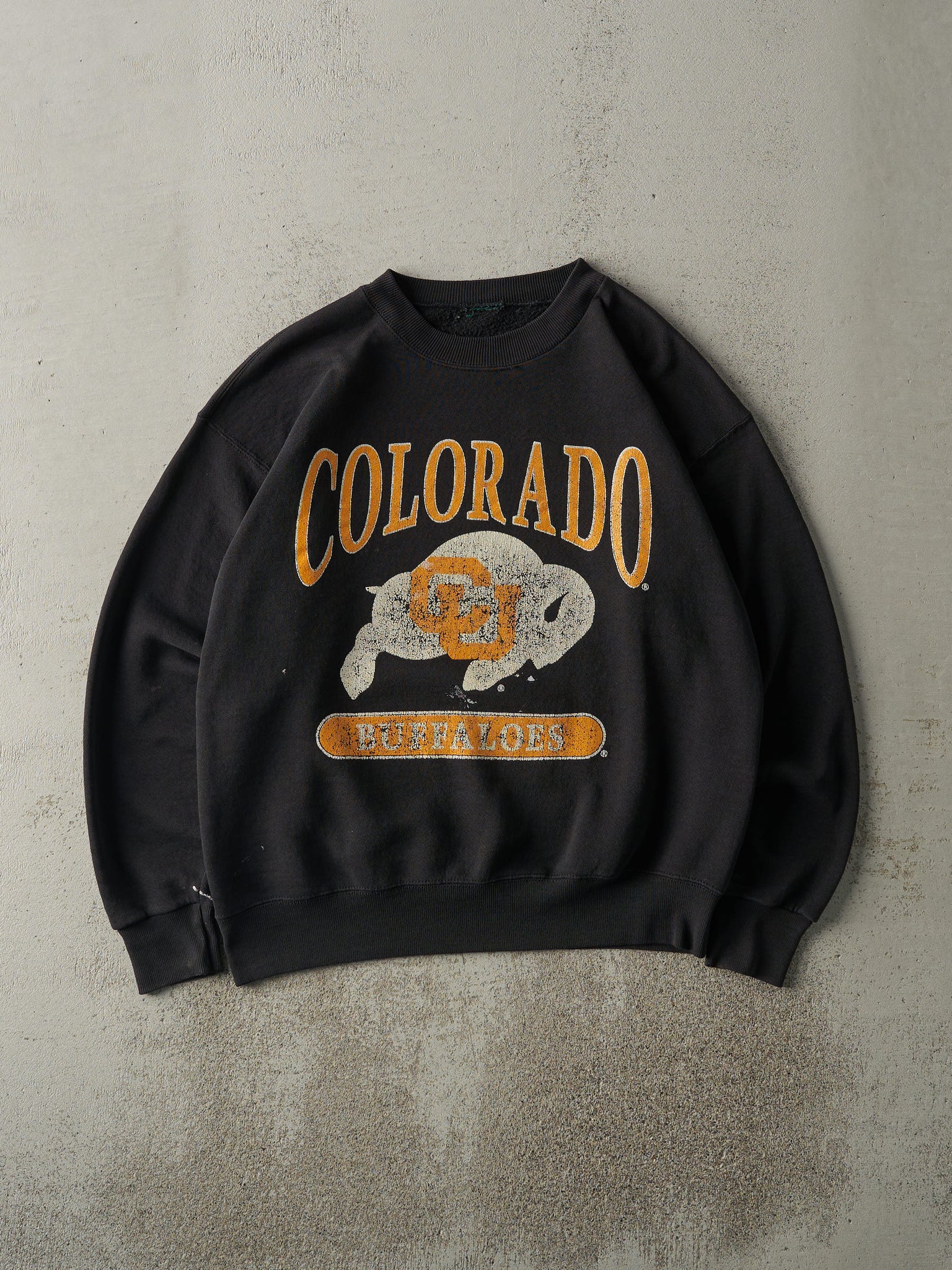 Vintage 90s Black Colorado University Buffaloes Crewneck (L)