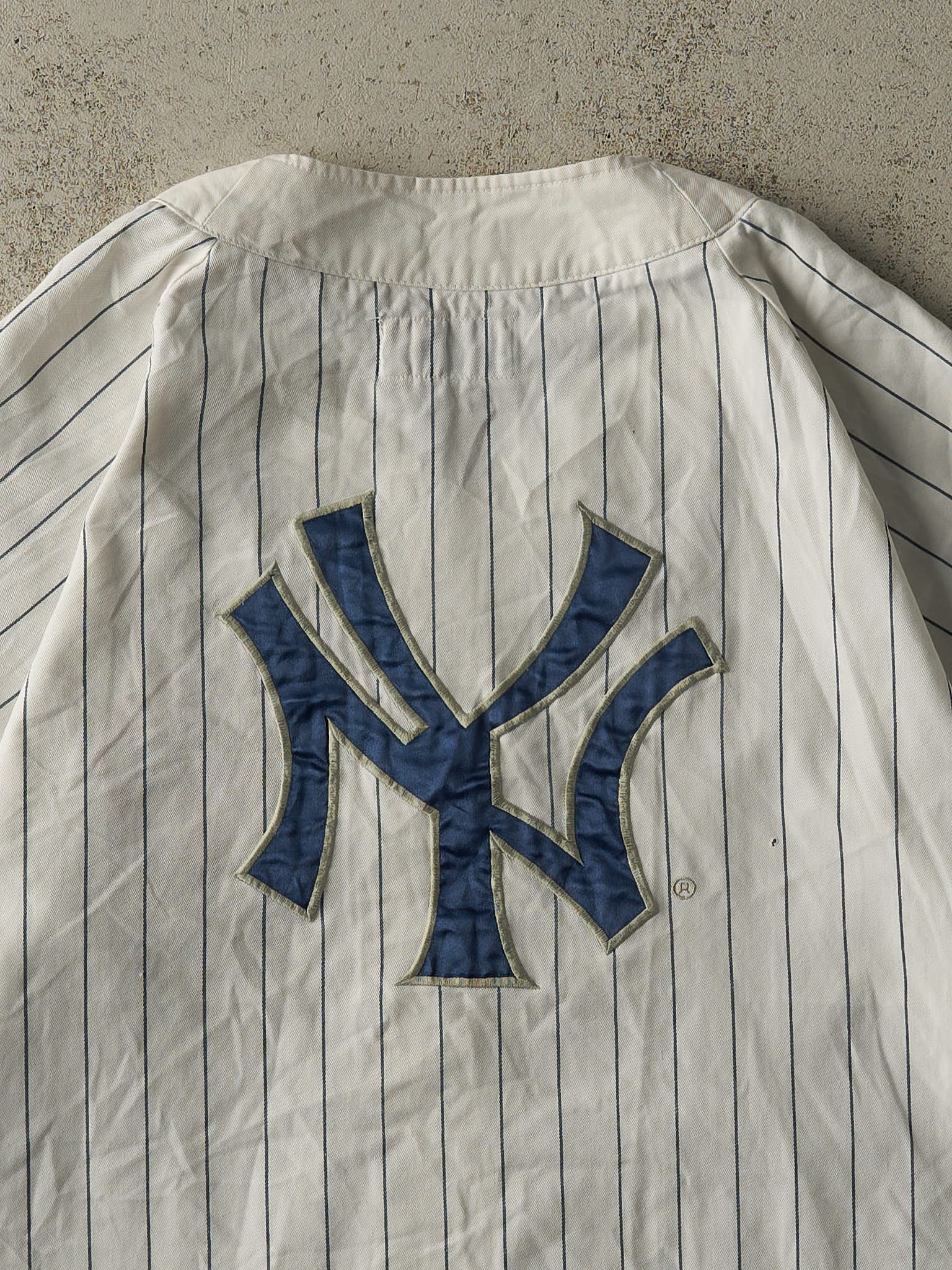 Vintage 90s White New York Yankees Starter Embroidered Jersey (XL)