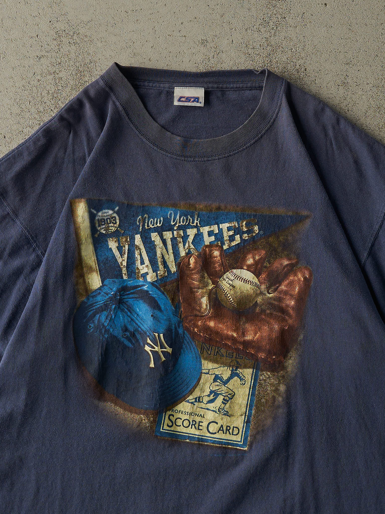 Vintage 06' Faded Navy New York Yankees Tee (XL/XXL)