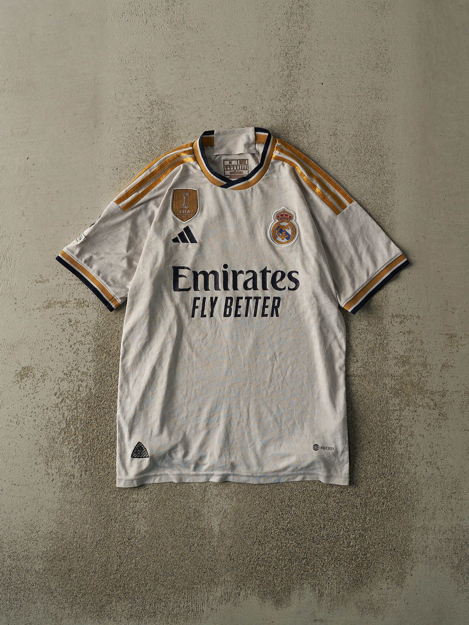 22' White Real Madrid #7 Vini Jr. Soccer Jersey (M/L)