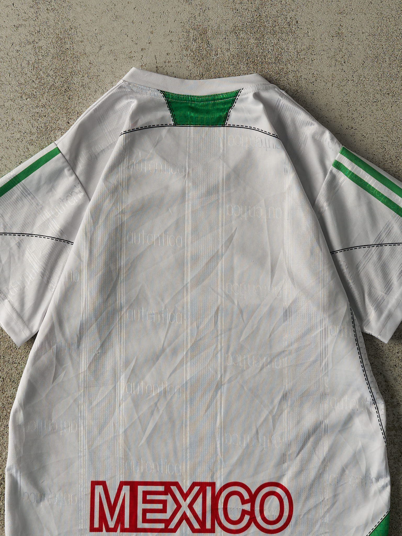 Vintage Y2K White Mexico Soccer Jersey (XS/S)