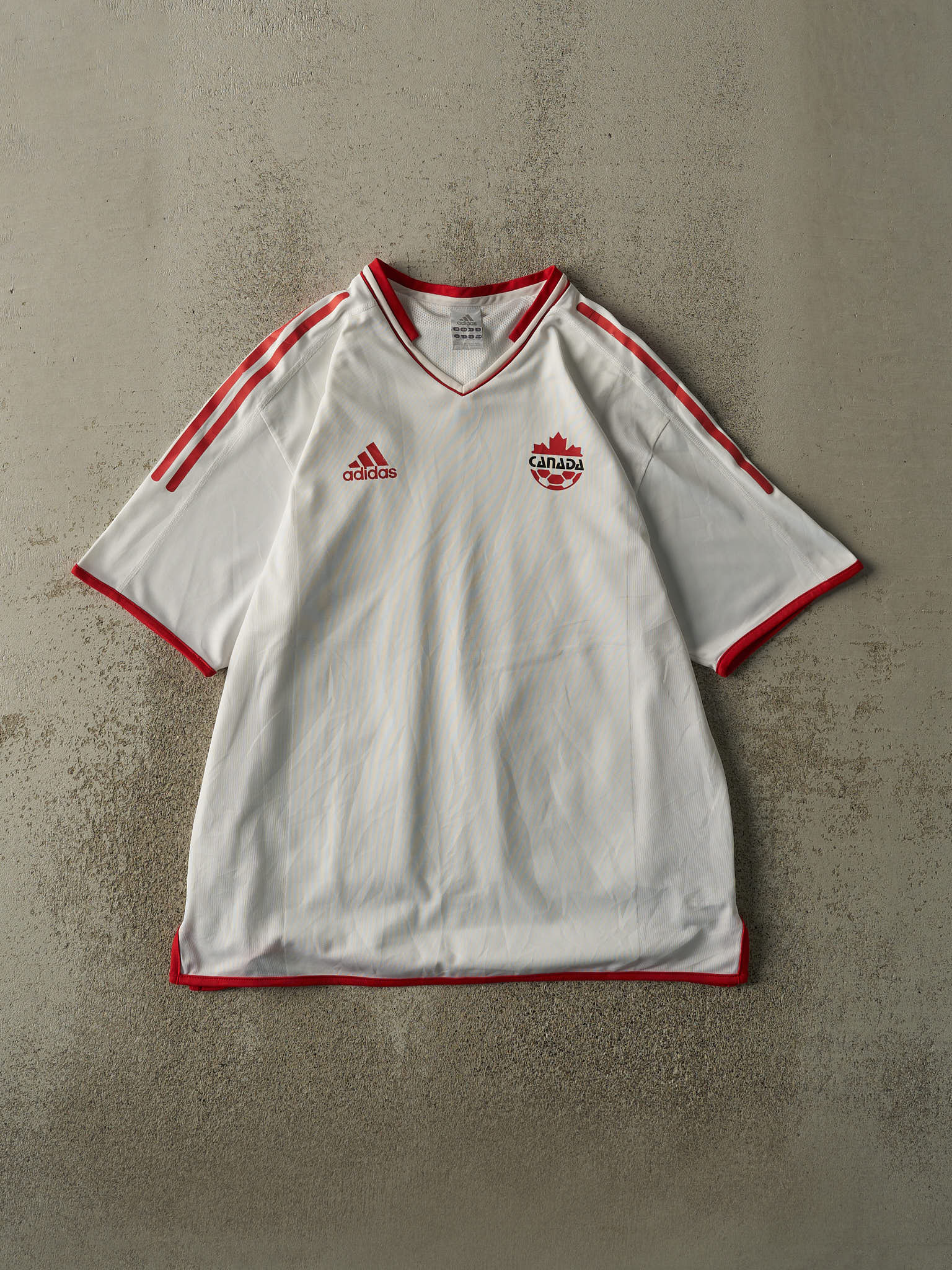 Vintage Y2K White Team Canada Soccer Jersey (M/L)