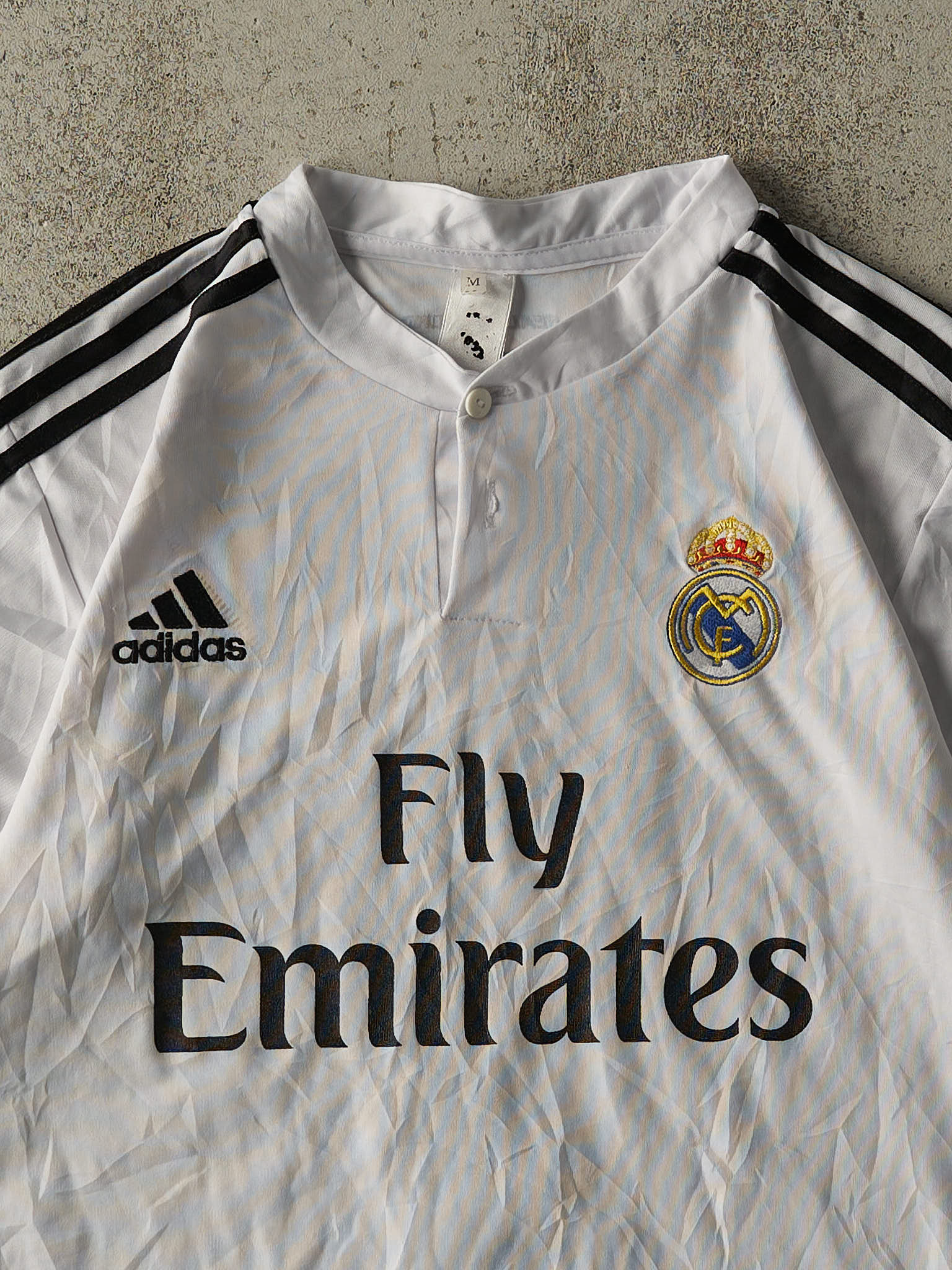 Vintage Y2K White Real Madrid #7 Christiano Ronaldo Soccer Jersey (S/M)