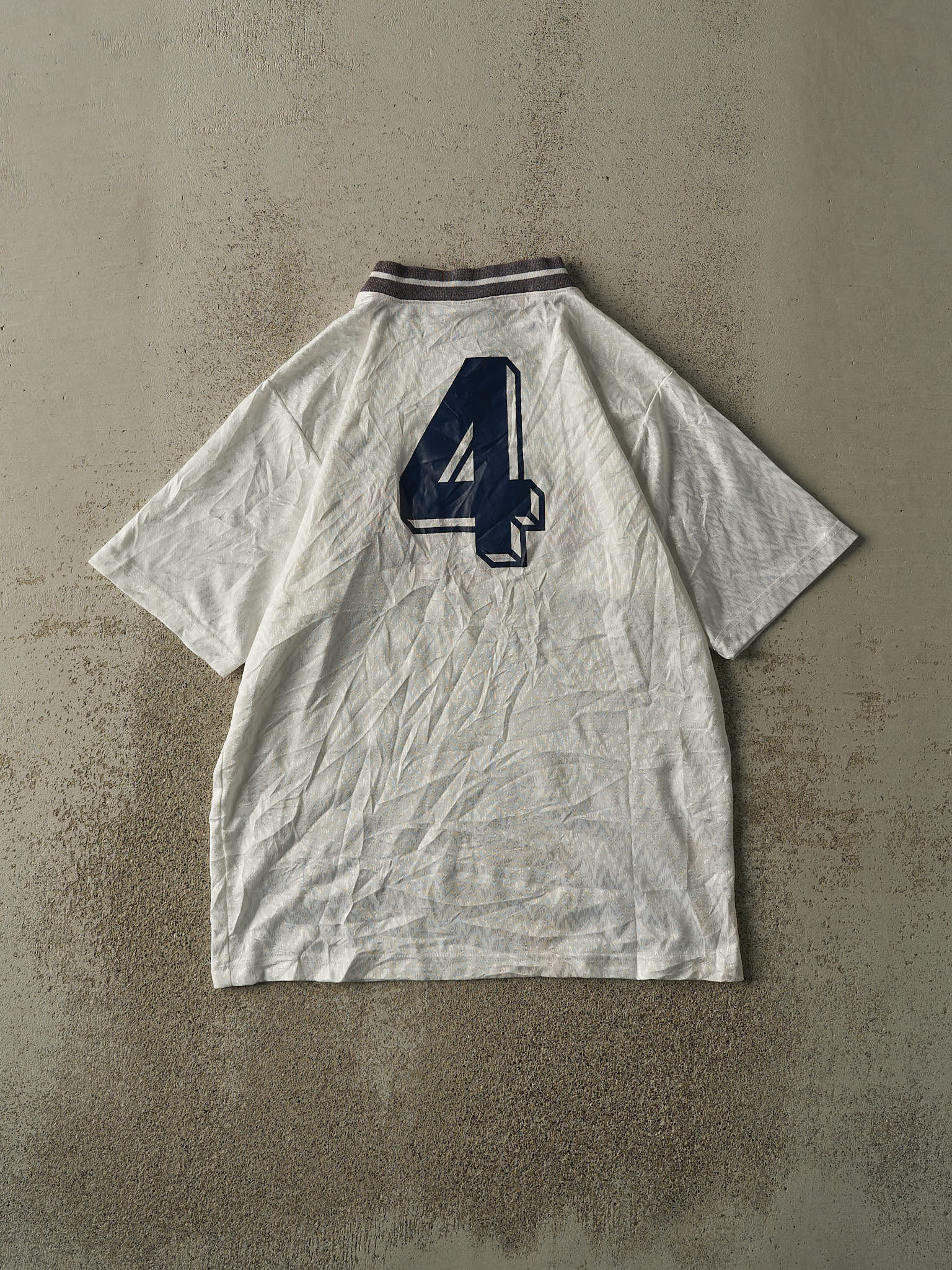 Vintage Y2K White Reebok Millennium #4 Soccer Jersey (M)