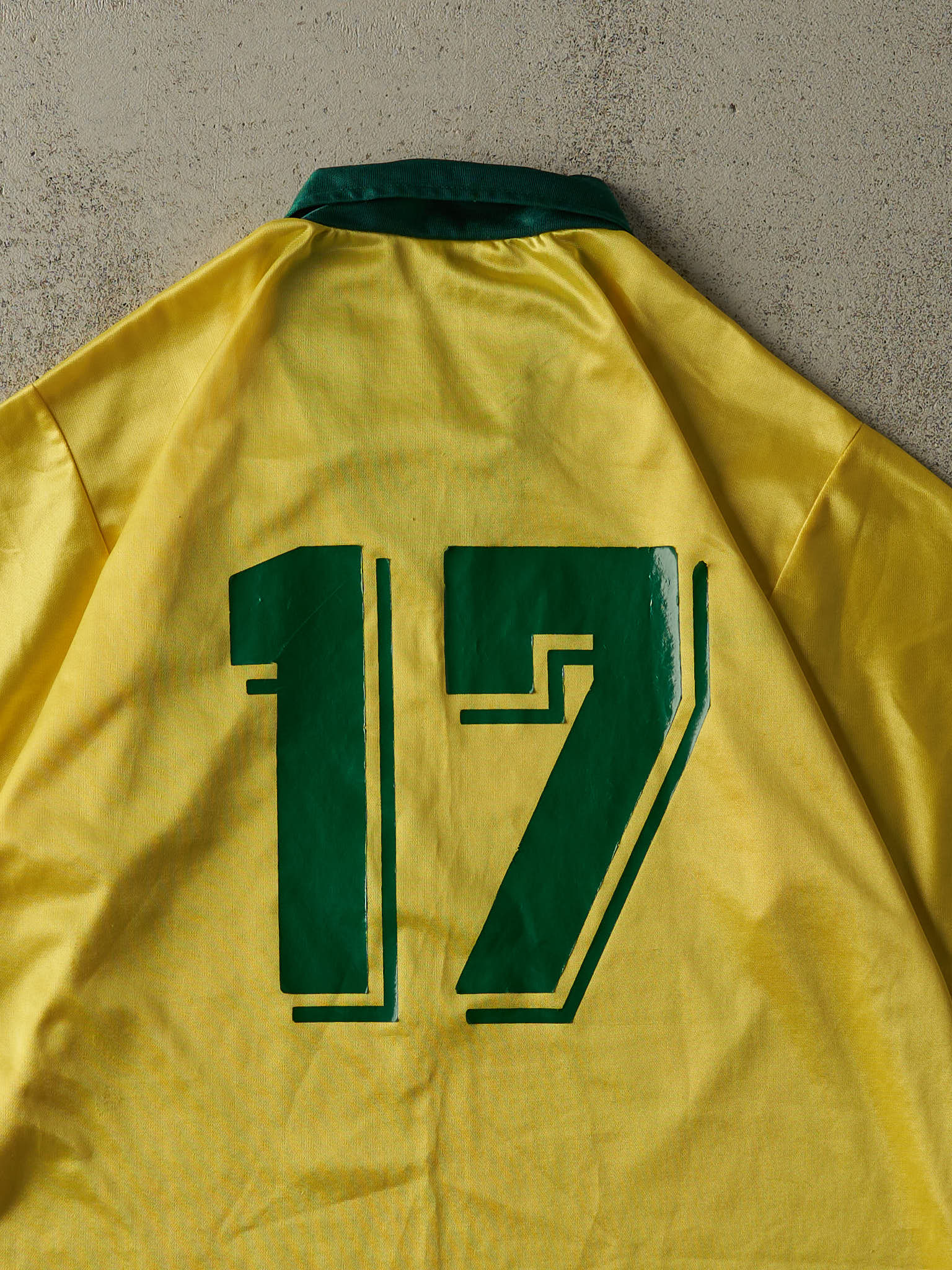 Vintage 90s RARE Yellow Umbro Brazil #17 Soccer Jersey (L/XL