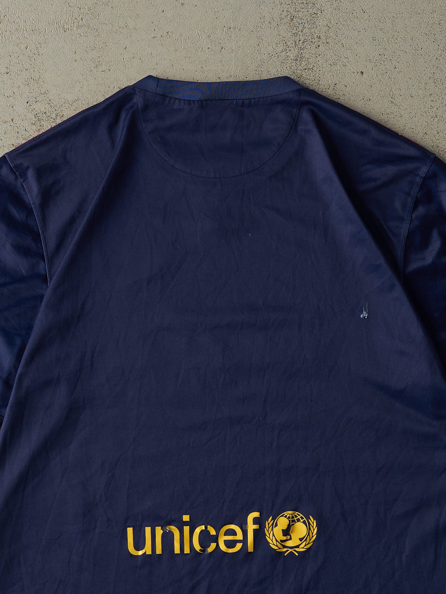 Vintage 14' Navy & Red Nike FC Barcelona Soccer Jersey (L/XL)