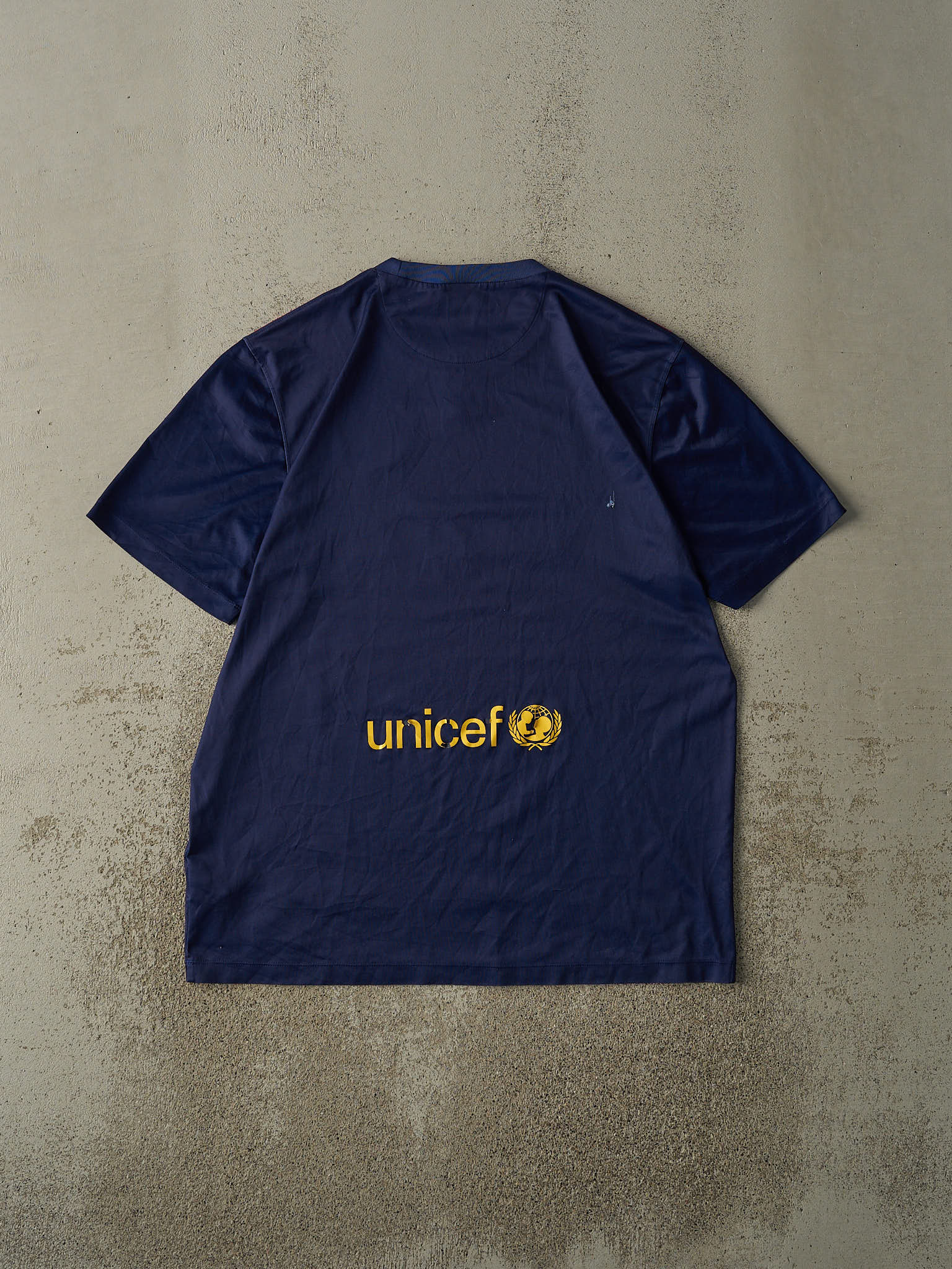 Vintage 14' Navy & Red Nike FC Barcelona Soccer Jersey (L/XL)