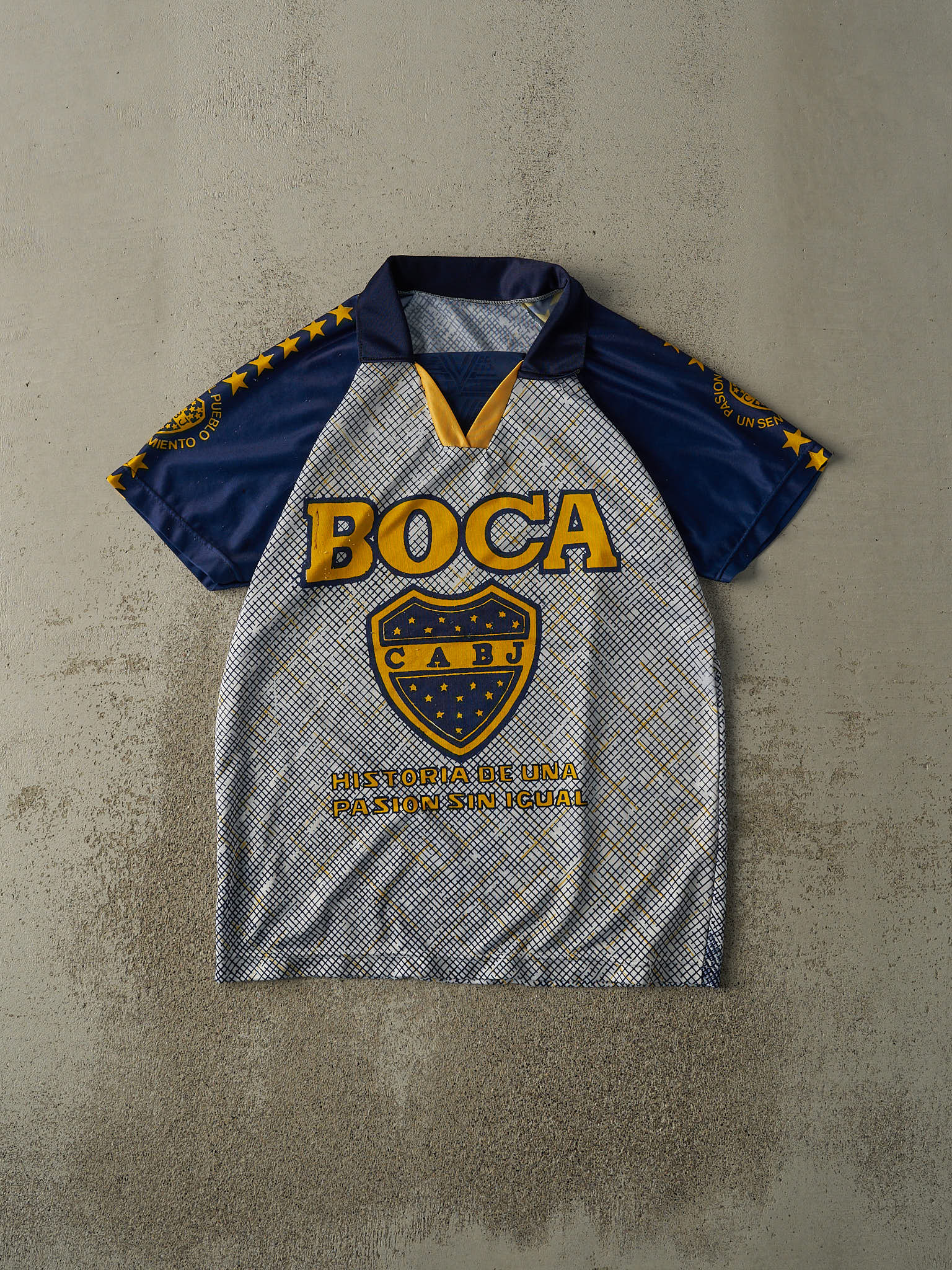 Vintage Y2K Navy Blue Boca Juniors La Doce #12 Soccer Jersey (M/L)
