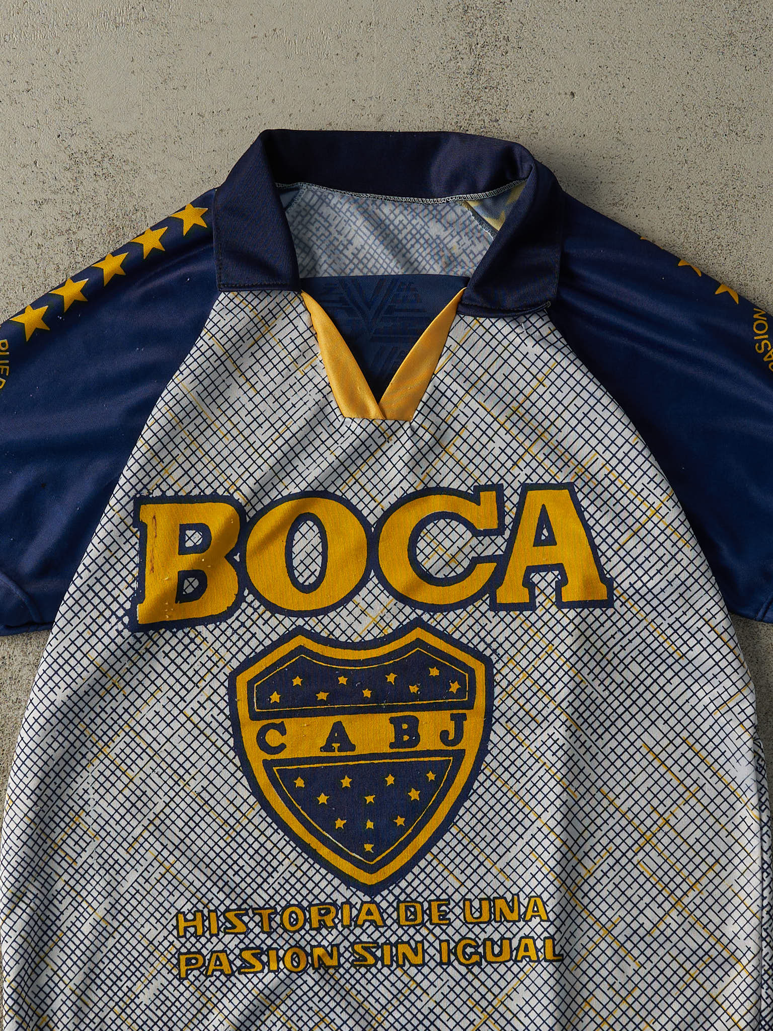 Vintage Y2K Navy Blue Boca Juniors La Doce #12 Soccer Jersey (M/L)