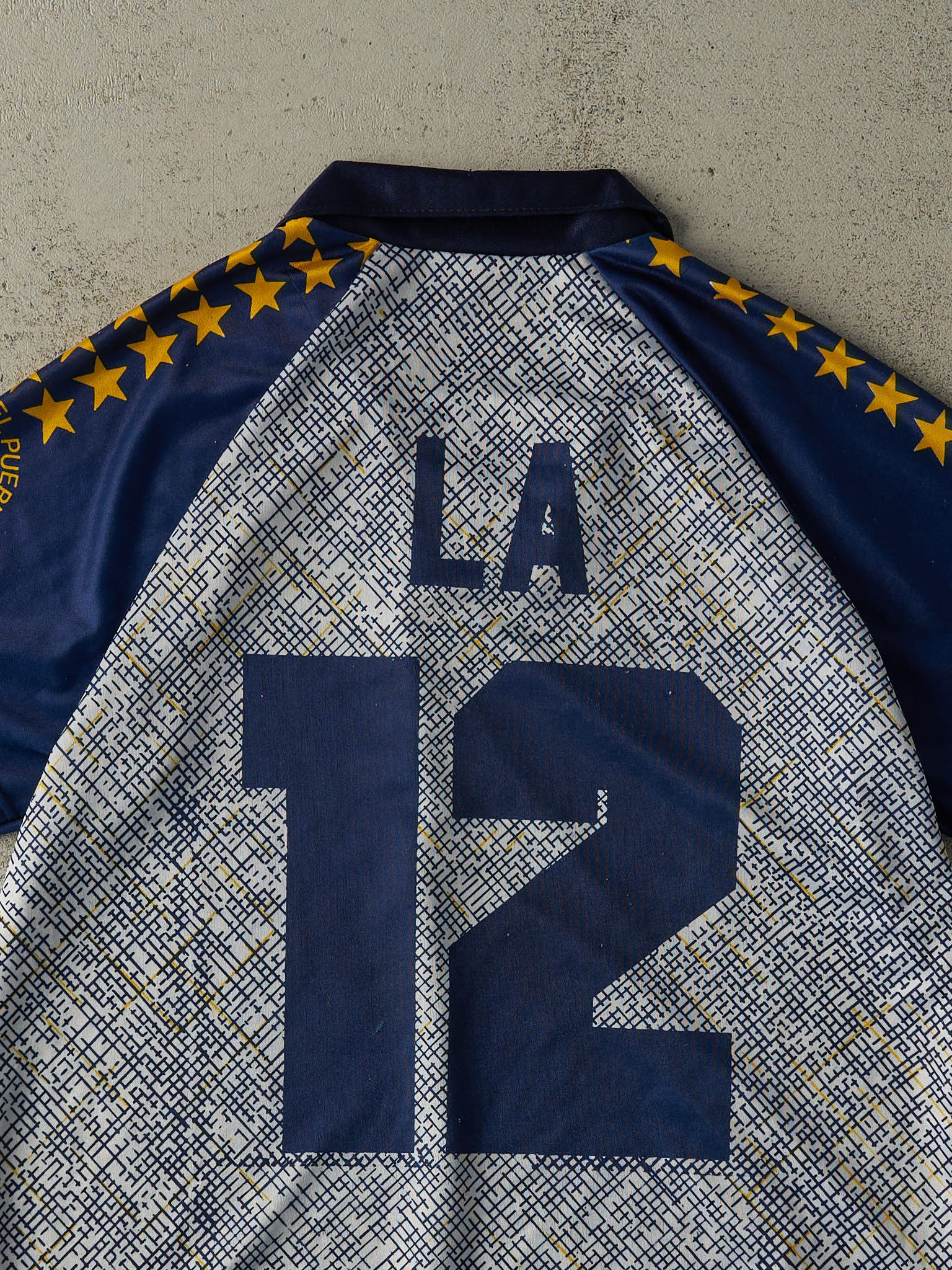 Vintage Y2K Navy Blue Boca Juniors La Doce #12 Soccer Jersey (M/L)