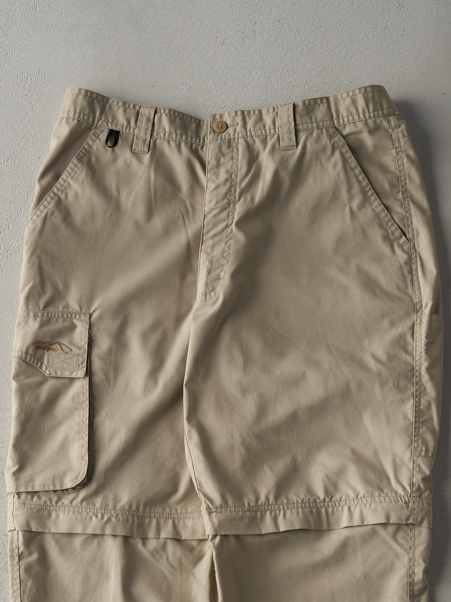 Vintage Y2K Beige WindRiver Zip Off Cargo Pants (34x30)