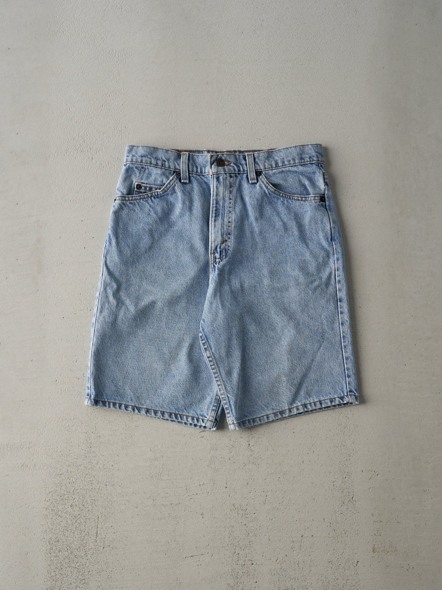 Vintage 90s Light Wash Levi's 550 Orange Tab Jean Shorts (29.5x10)