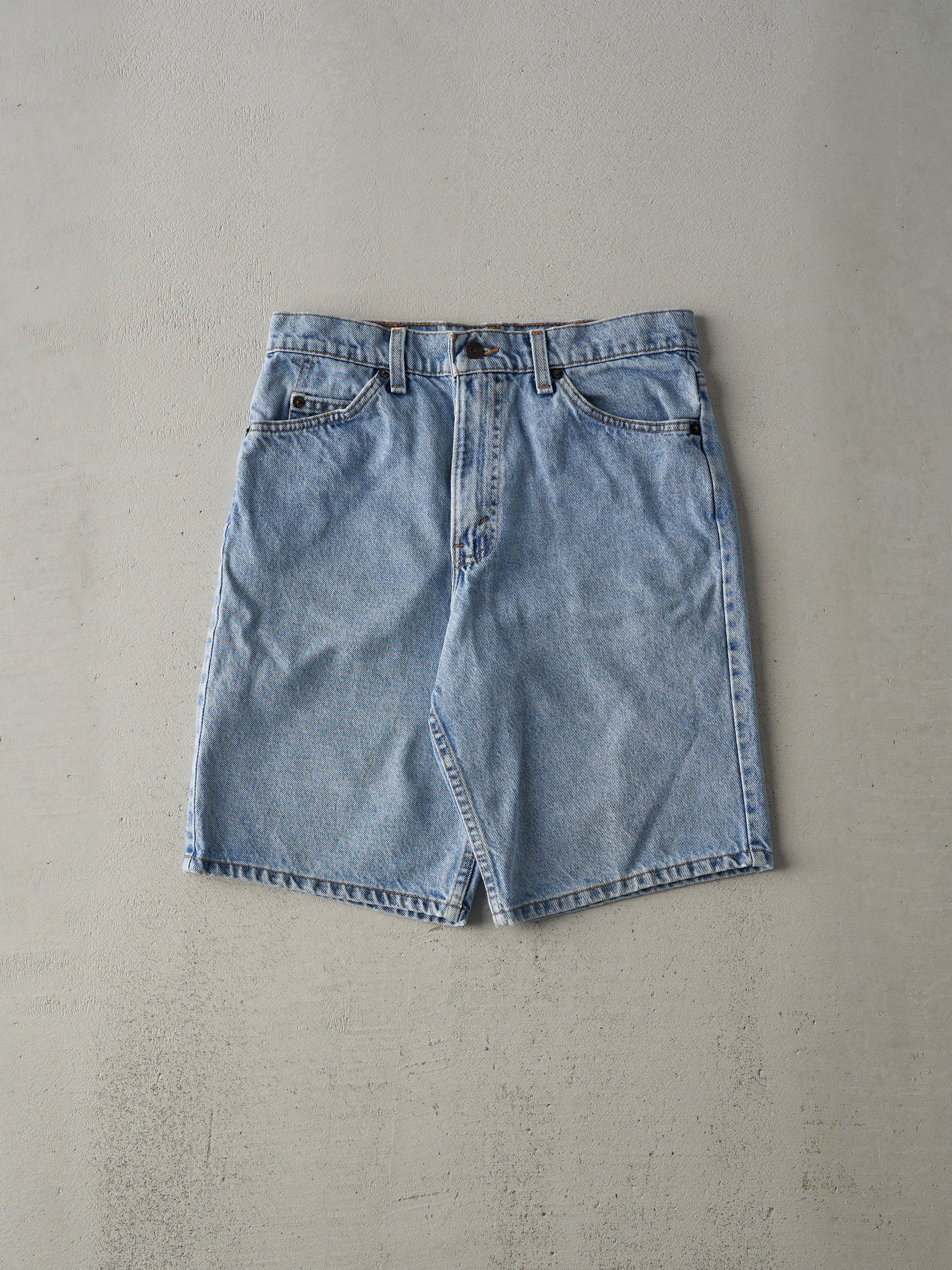 Vintage 90s Light Wash Levi's 550 Orange Tab Jean Shorts (29.5x10)