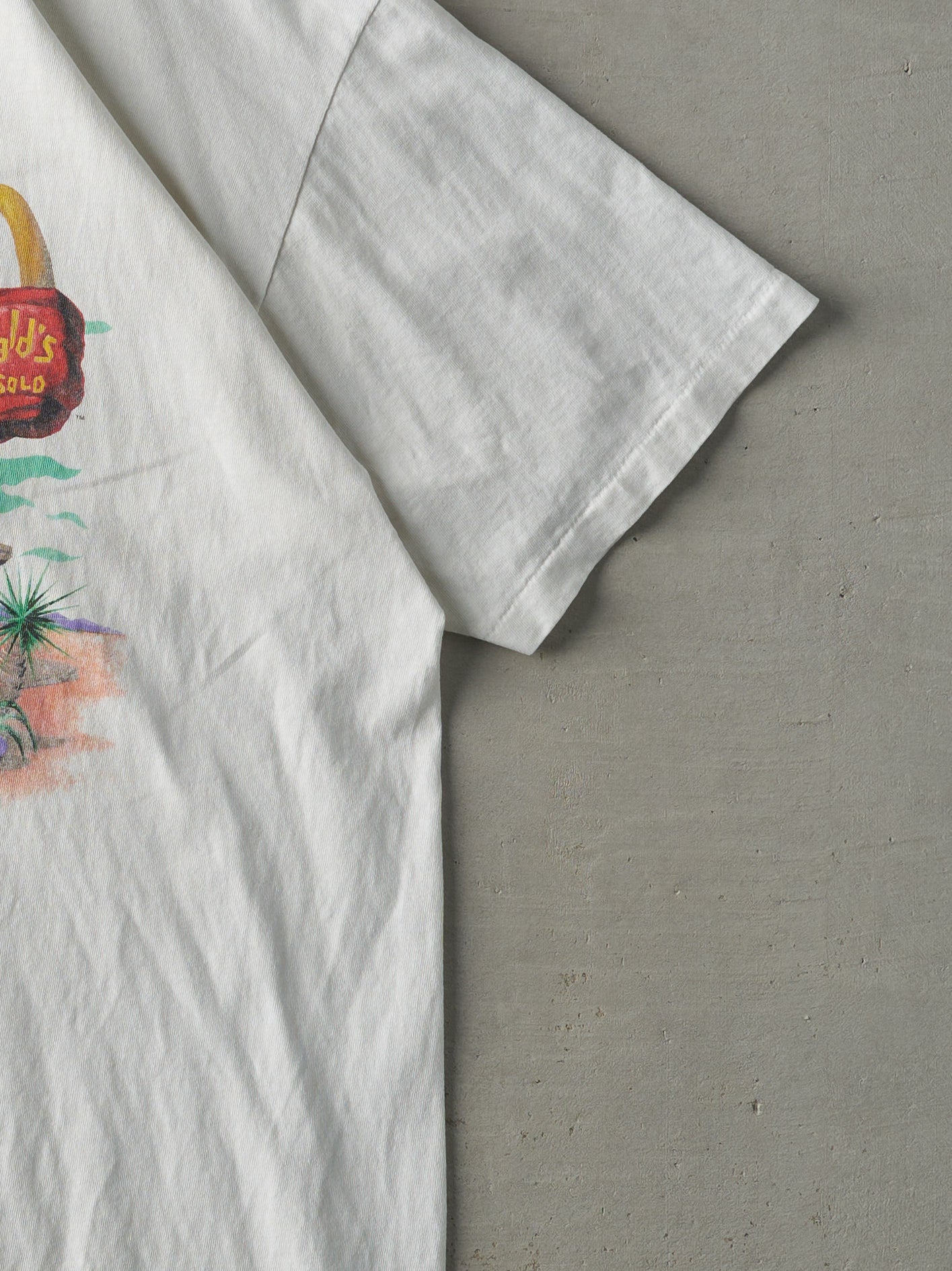 Vintage 94' White Flintstones x McDonalds Movie Promo Single Stitch Tee (L)