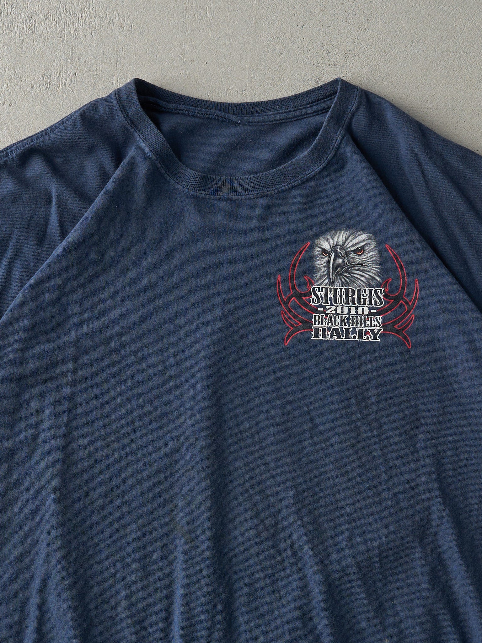 Vintage 10' Navy Sturgis Black Hills Rally Tee (L)