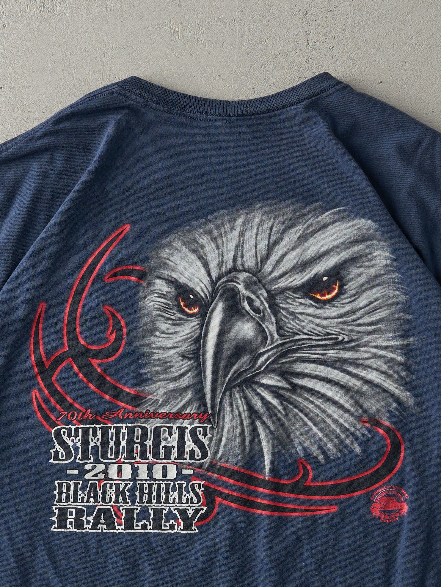 Vintage 10' Navy Sturgis Black Hills Rally Tee (L)