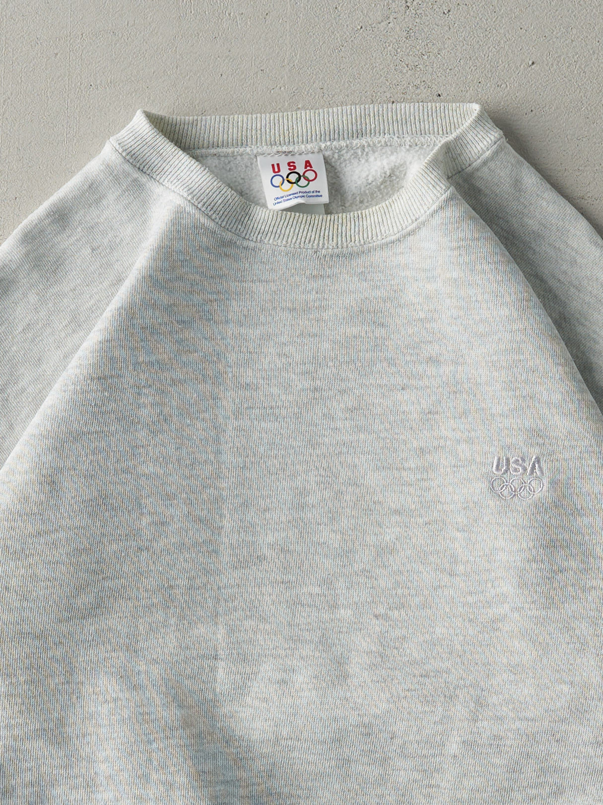 Vintage 90s Heather Grey JCPenny x Olympics Embroidered Crewneck (M)