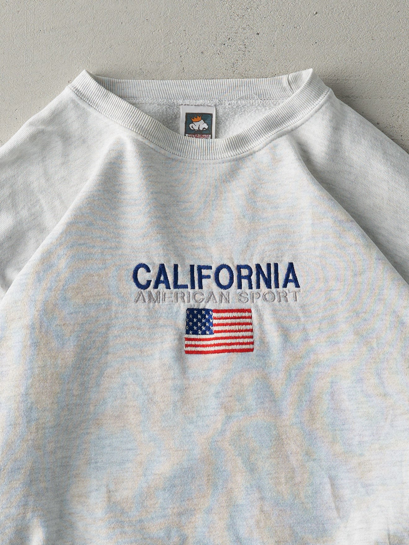 Vintage 90s Heather Grey California Embroidered Crewneck (L)