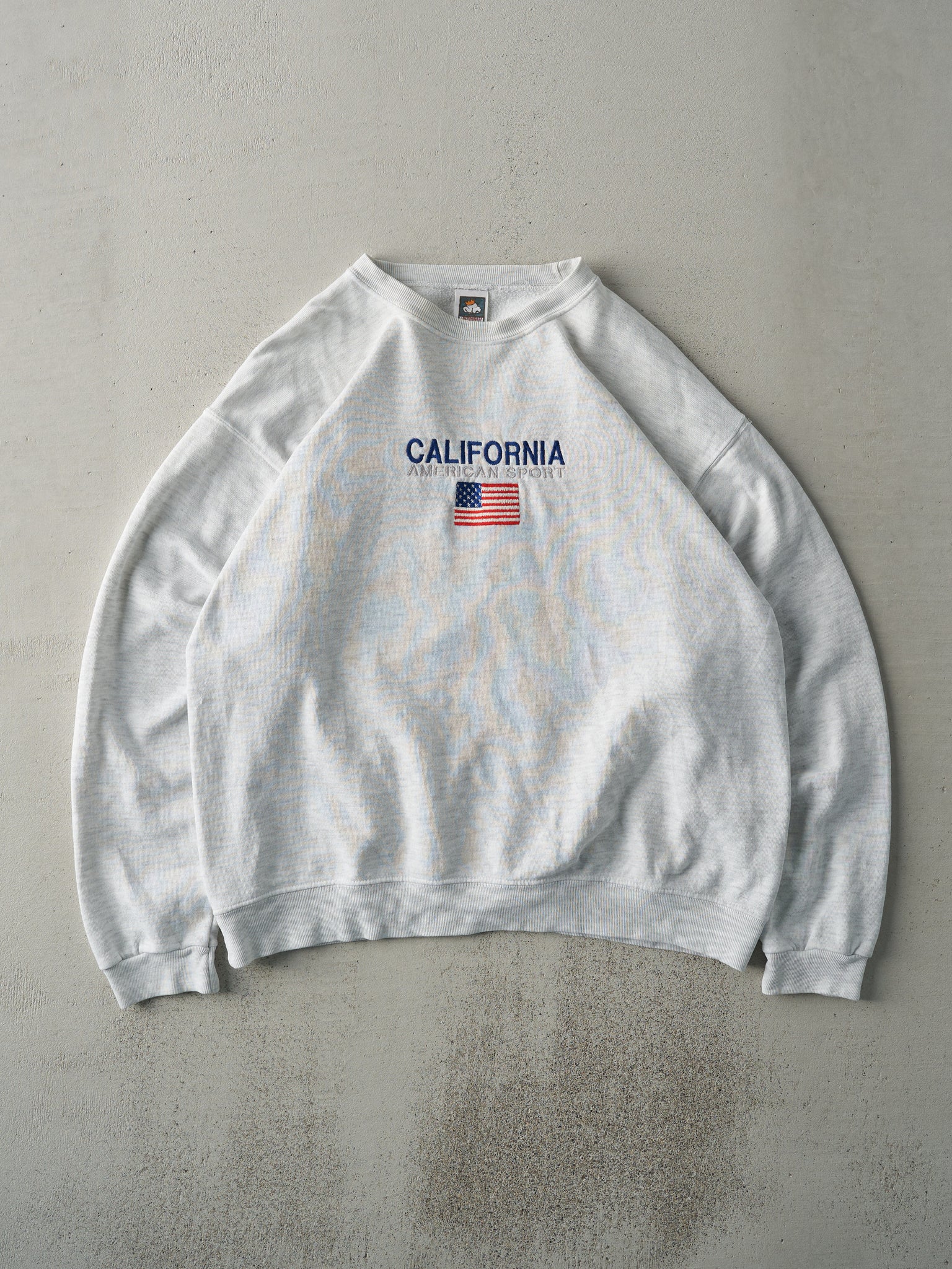 Vintage 90s Heather Grey California Embroidered Crewneck (L)