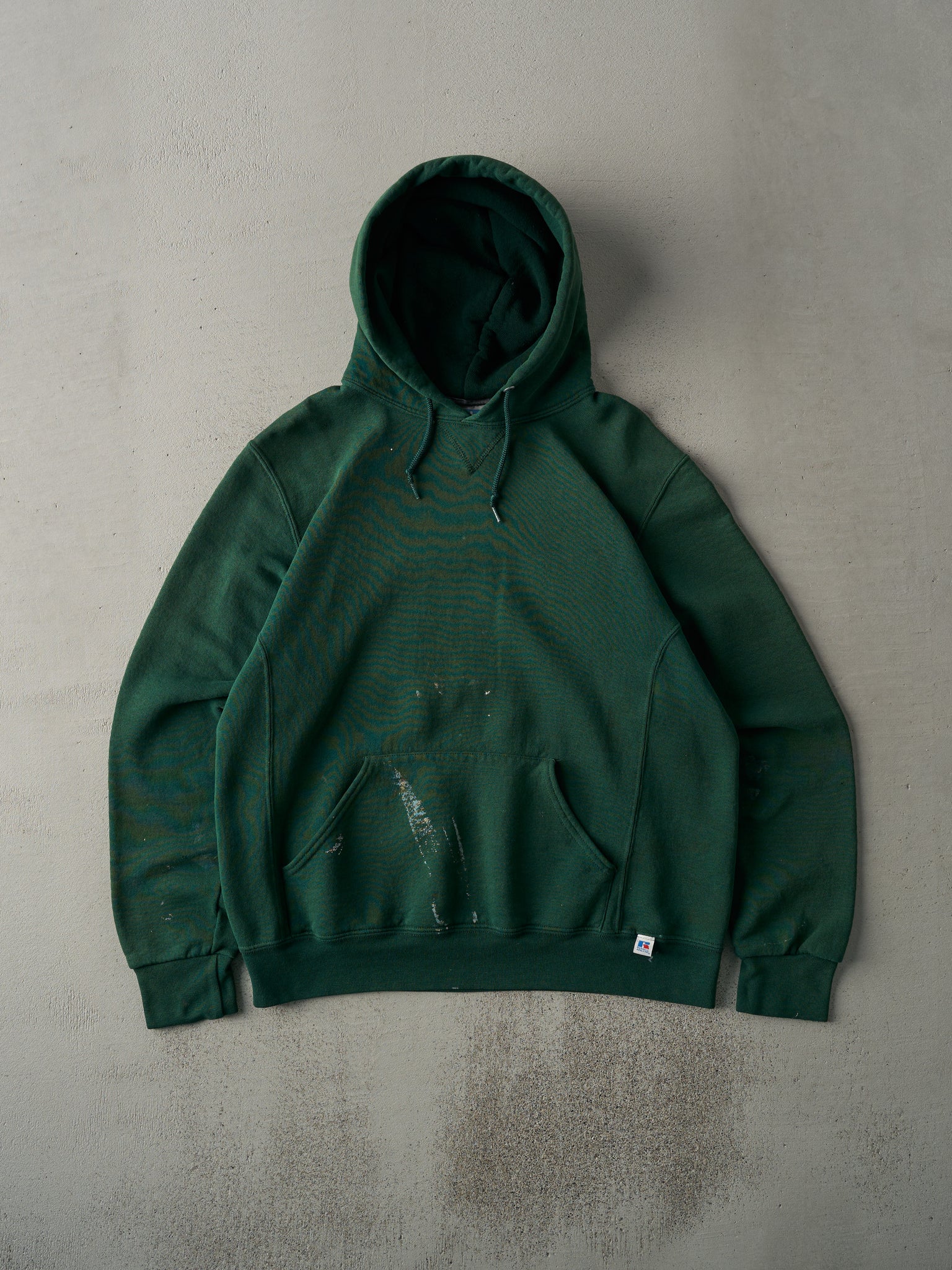 Vintage Y2K Forest Green Russell Athletics Blank Hoodie (M)