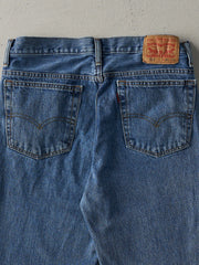 Vintage Y2K Mid Wash Levi's 516 Cut Off Jean Shorts (33x9)