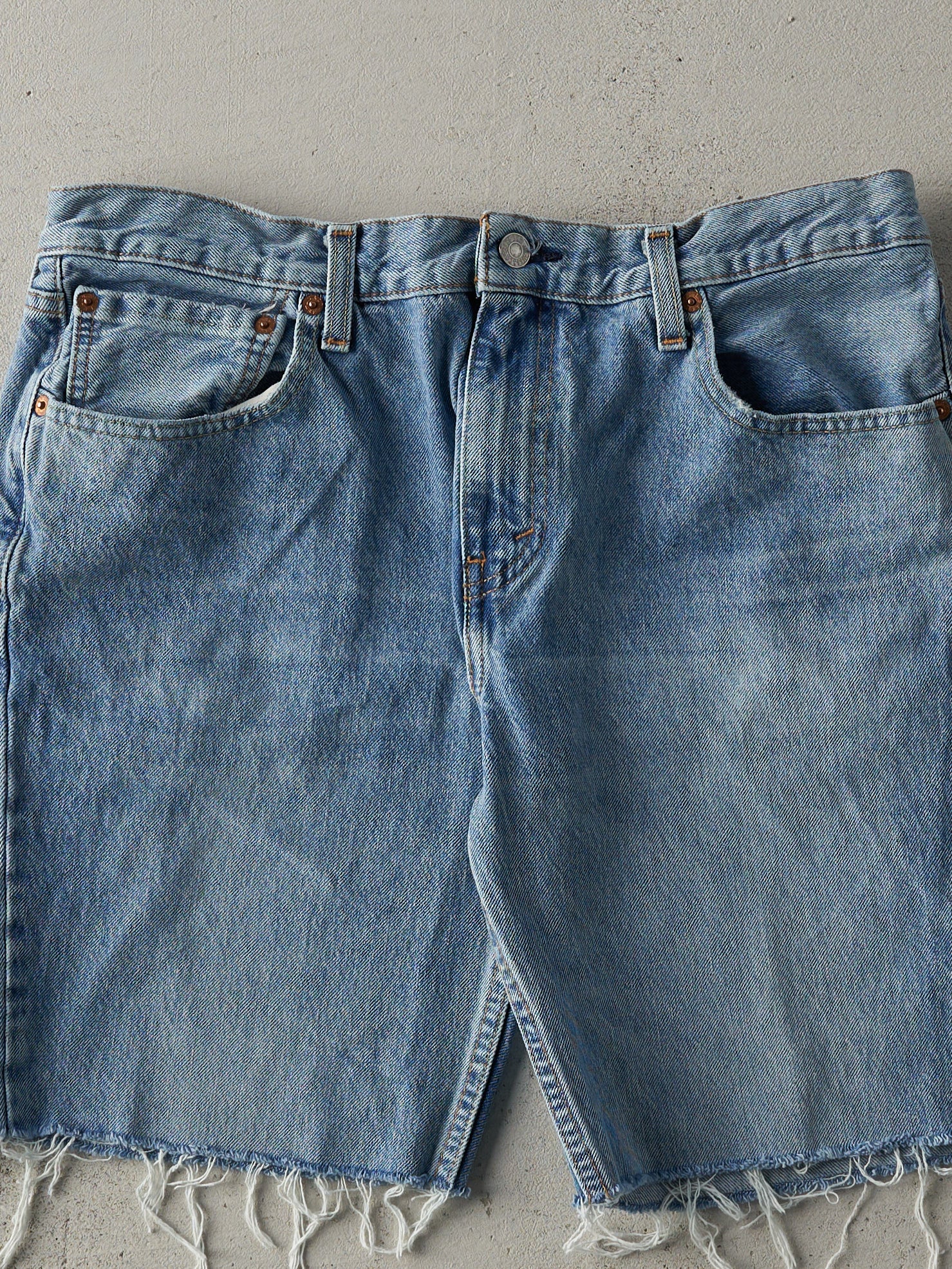 Vintage Y2K Light Wash Levi's 511 Cut Off Jean Shorts (33x8.5)