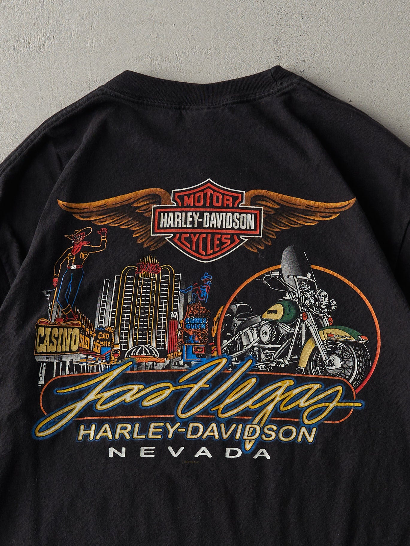 Vintage 09' Black Las Vegas Harley Davidson Tee (M)