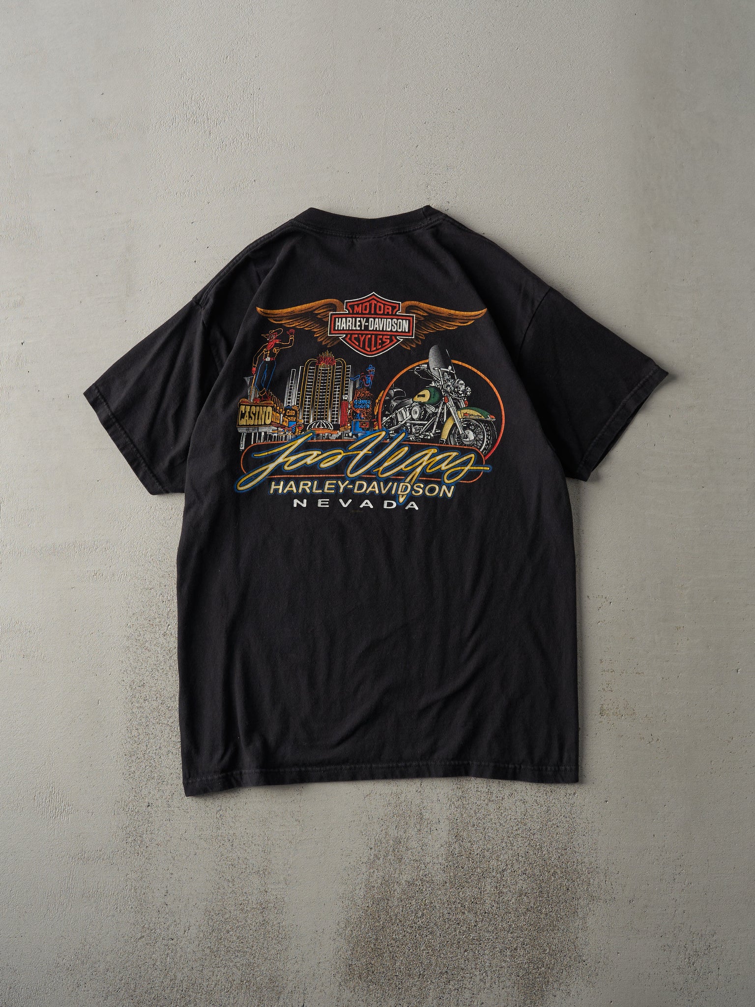 Vintage 09' Black Las Vegas Harley Davidson Tee (M)