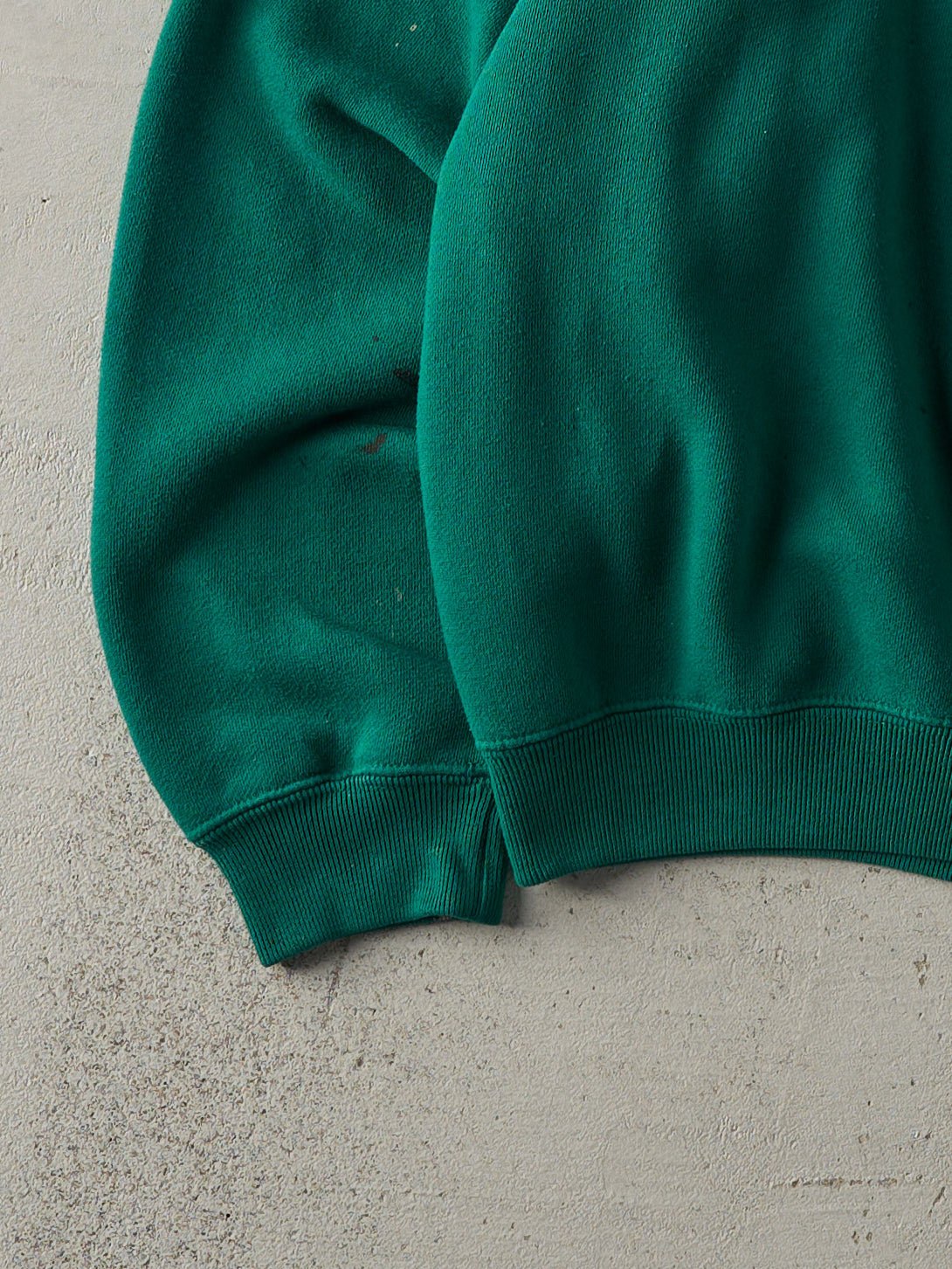 Vintage 80s Forest Green Blank Boxy Crewneck (M)